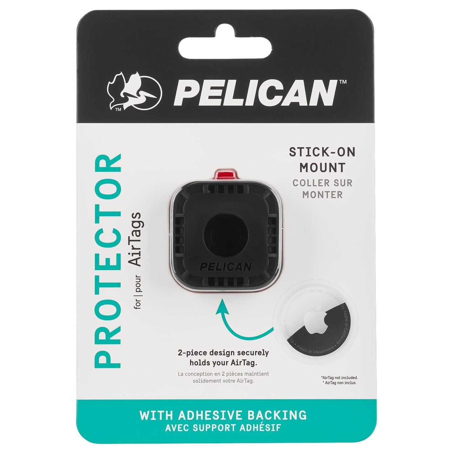 Pelican Protector AirTag Sticker Mount (Black) - AirTag Case