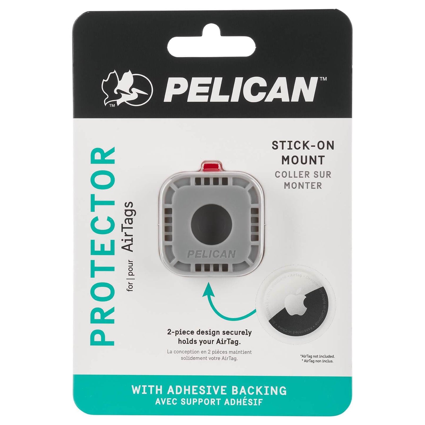 Pelican Protector AirTag Sticker Mount (Gray) - AirTag Case