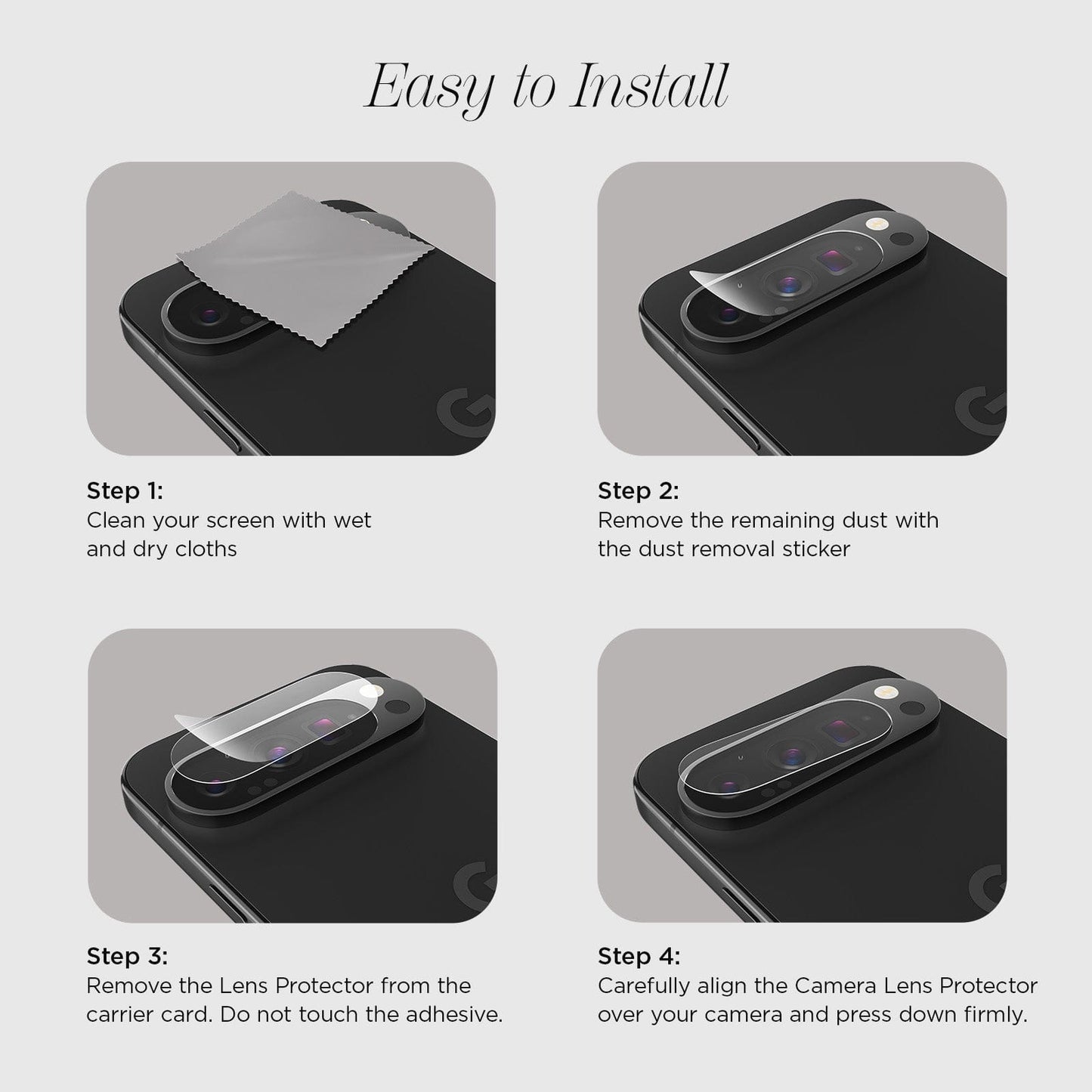 Glass Camera Lens Protector - Pixel 10 Pro