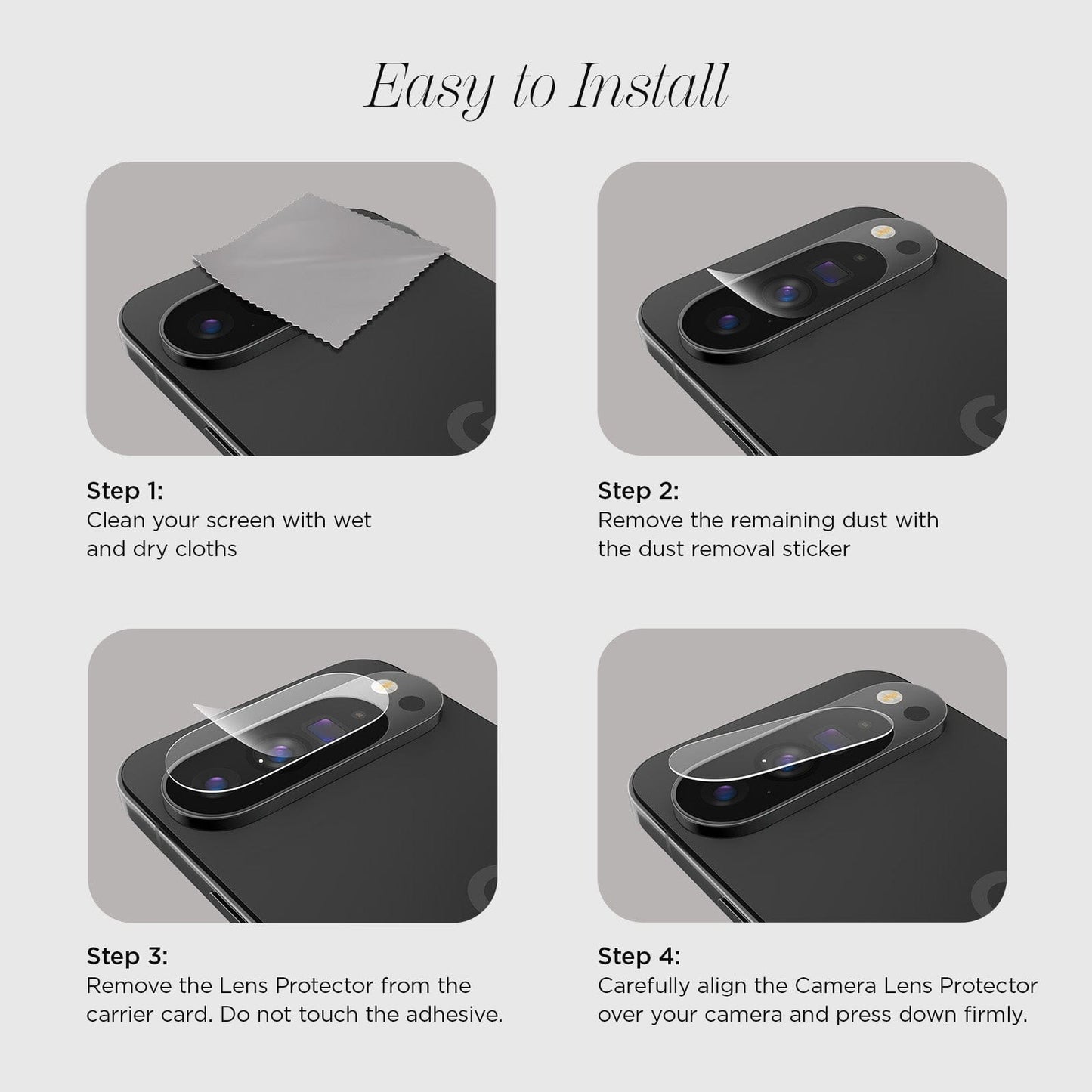 Glass Camera Lens Protector - Pixel 10 Pro XL