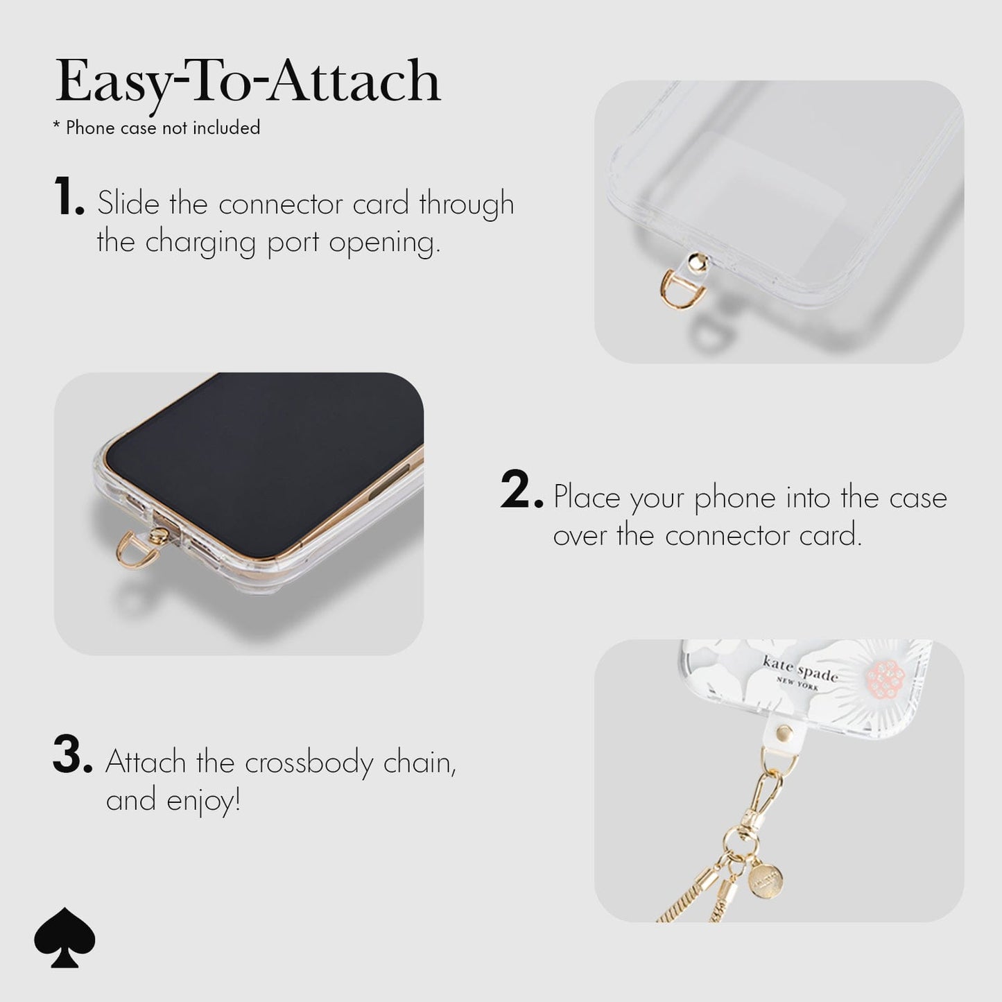 kate spade new york Heart of Gold Phone Crossbody