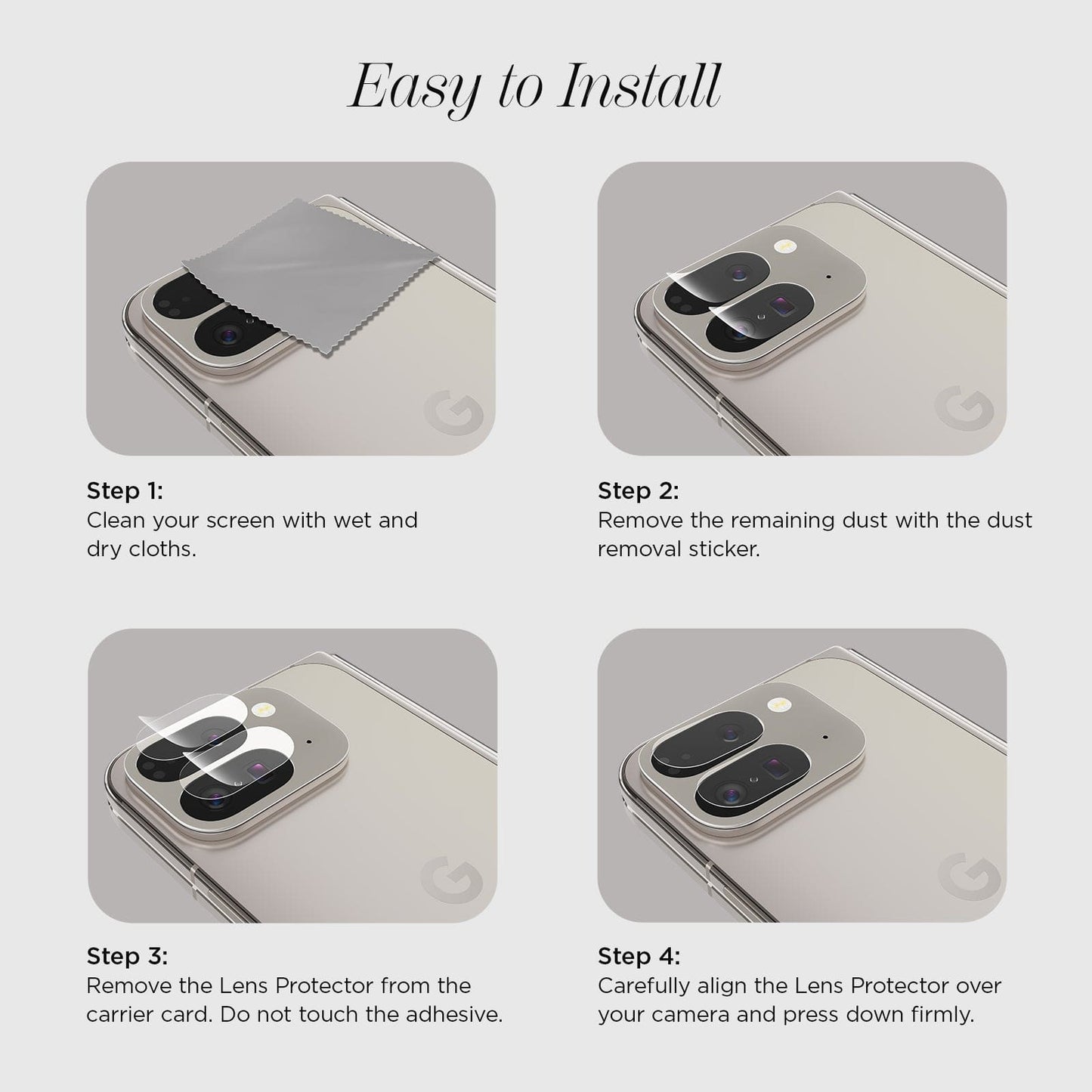 Glass Camera Lens Protector - Pixel 9 Pro Fold