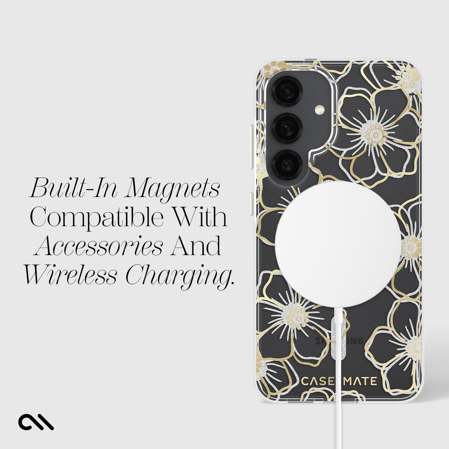 Floral Gems with Magnet- Galaxy S25