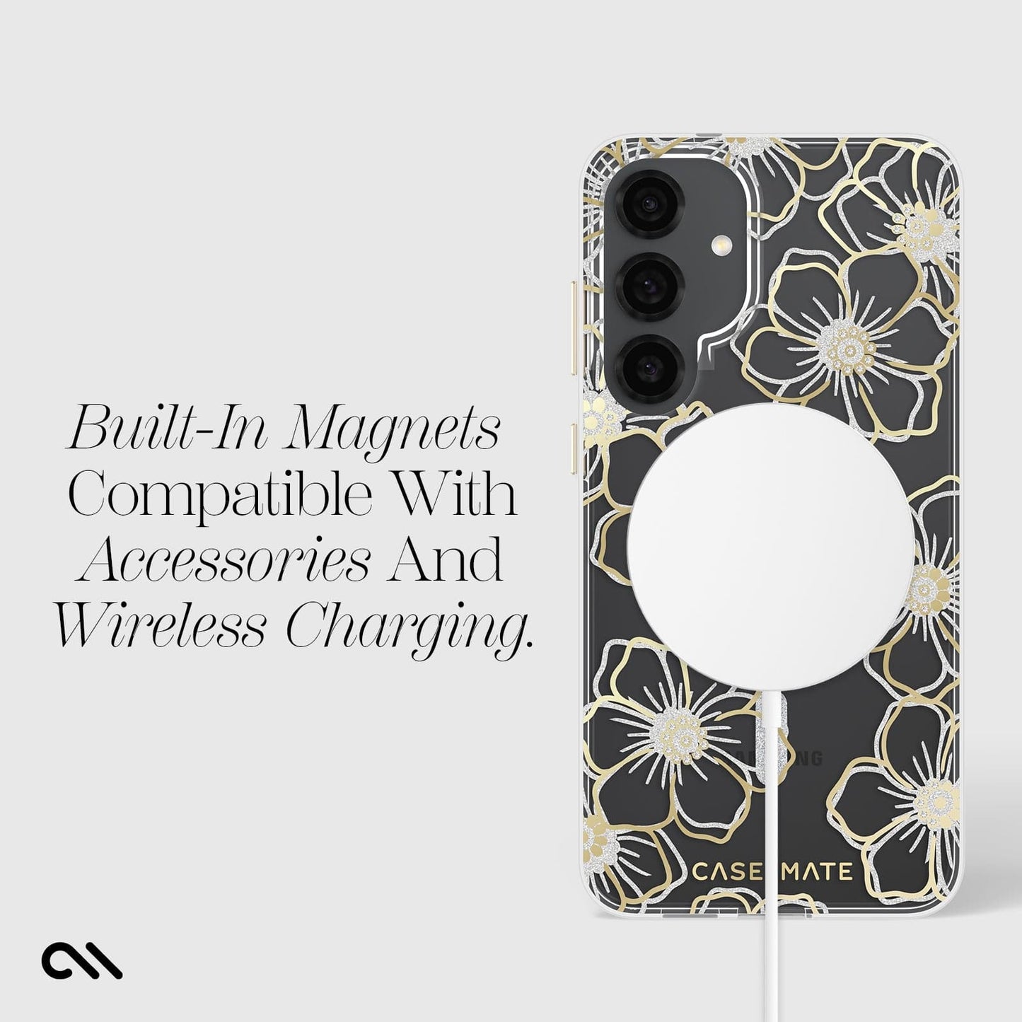 Floral Gems with Magnet- Galaxy S25+