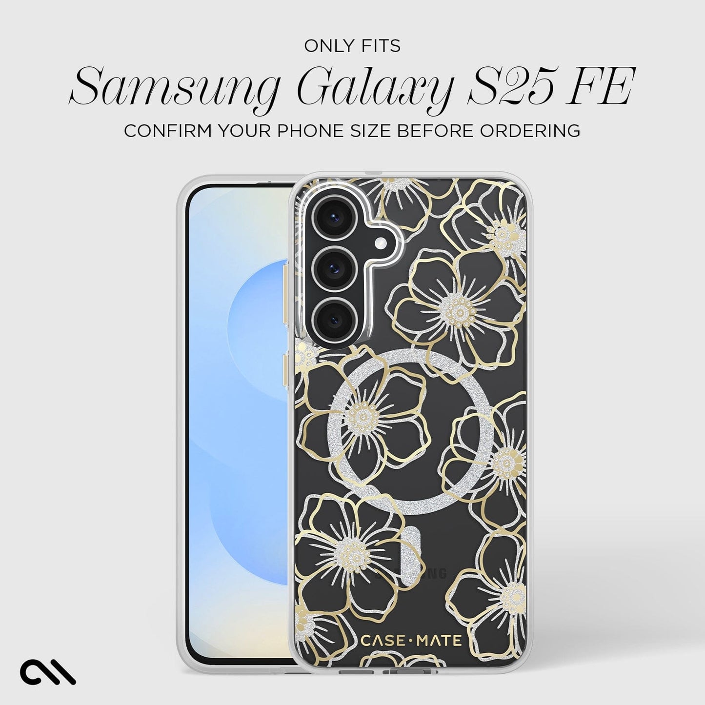 Floral Gems with Magnet - Samsung Galaxy S25 FE