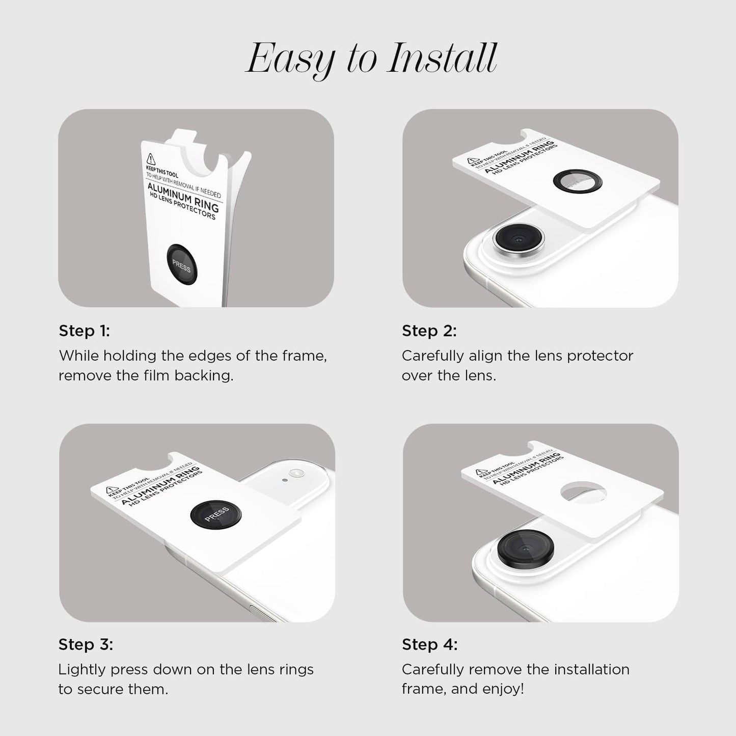 Camera Lens Protector Black - iPhone Air