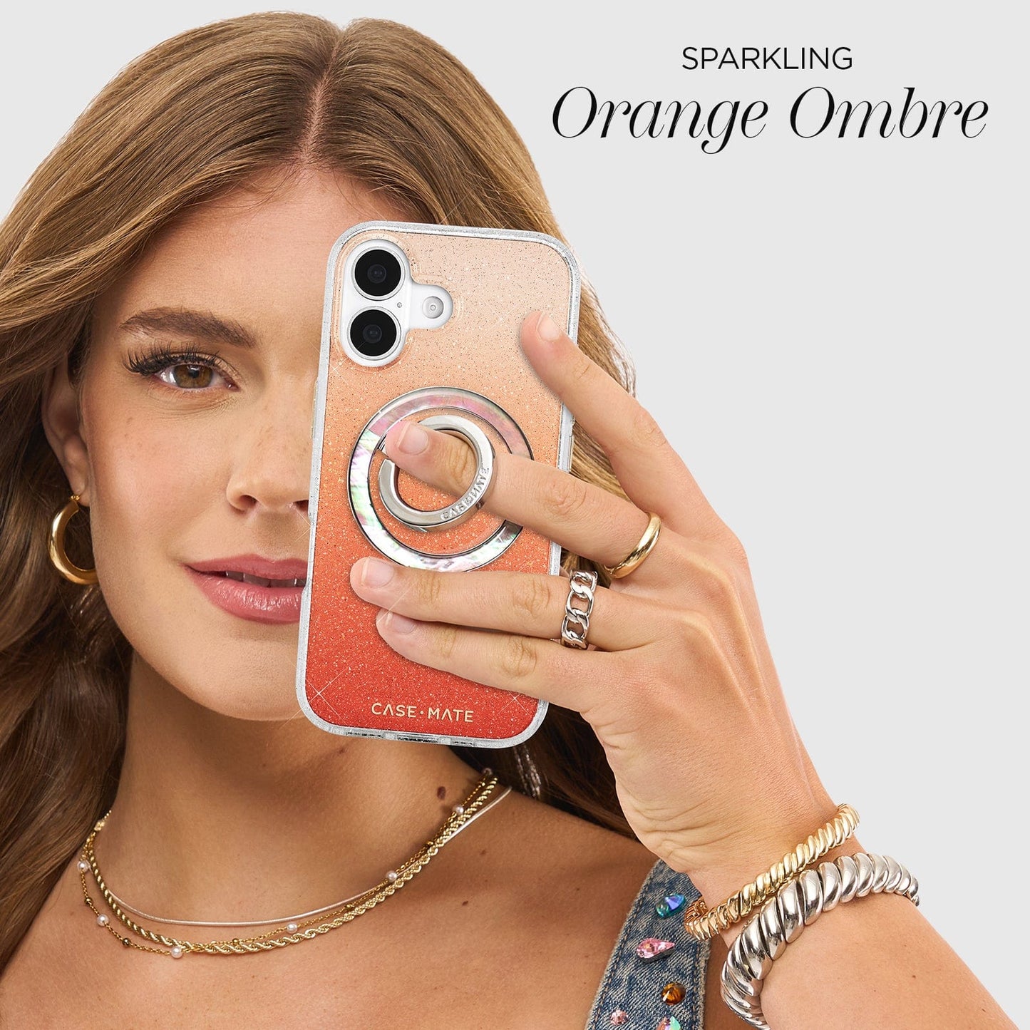 Sheer Twinkle Orange Ombré MagSafe - iPhone 17
