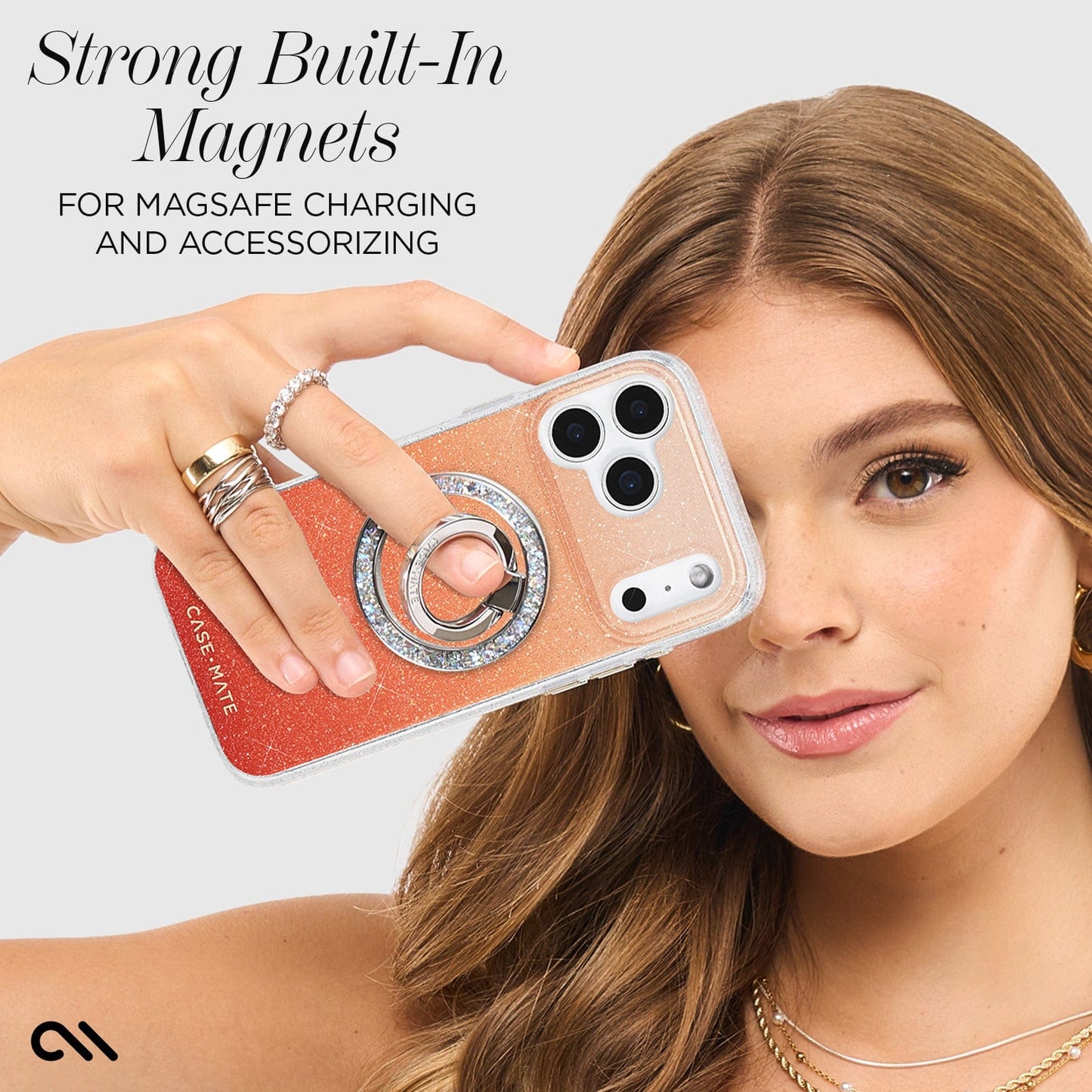 Sheer Twinkle Orange Ombré MagSafe - iPhone 17 Pro