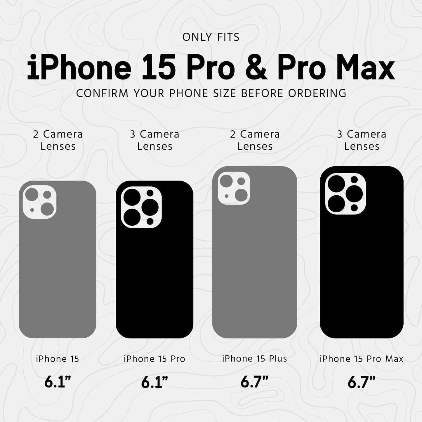 Pelican Aluminum Ring Camera Lens Protector Black - iPhone 15 Pro / 15 Pro Max