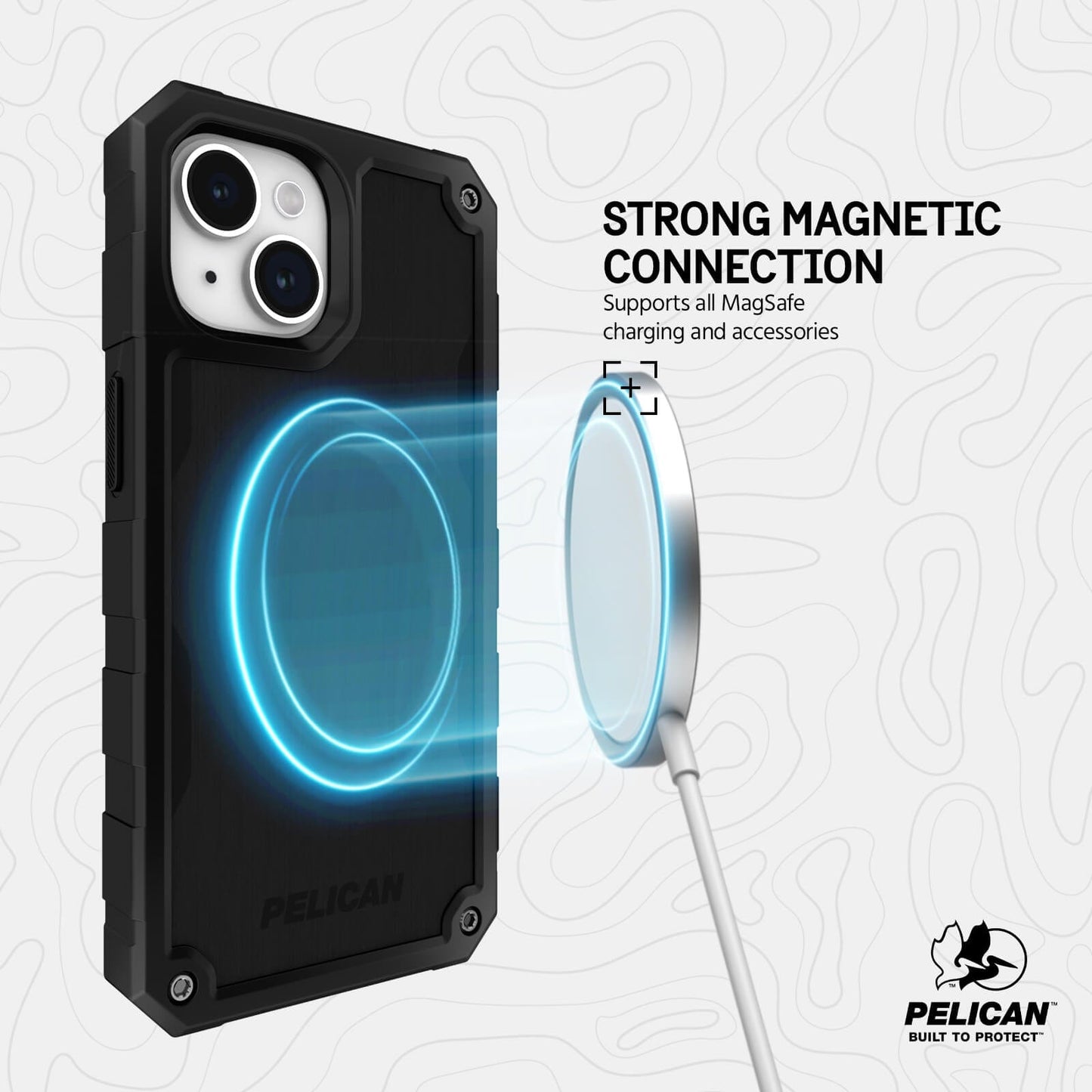 Pelican Shield Brushed Aluminum MagSafe - iPhone 15