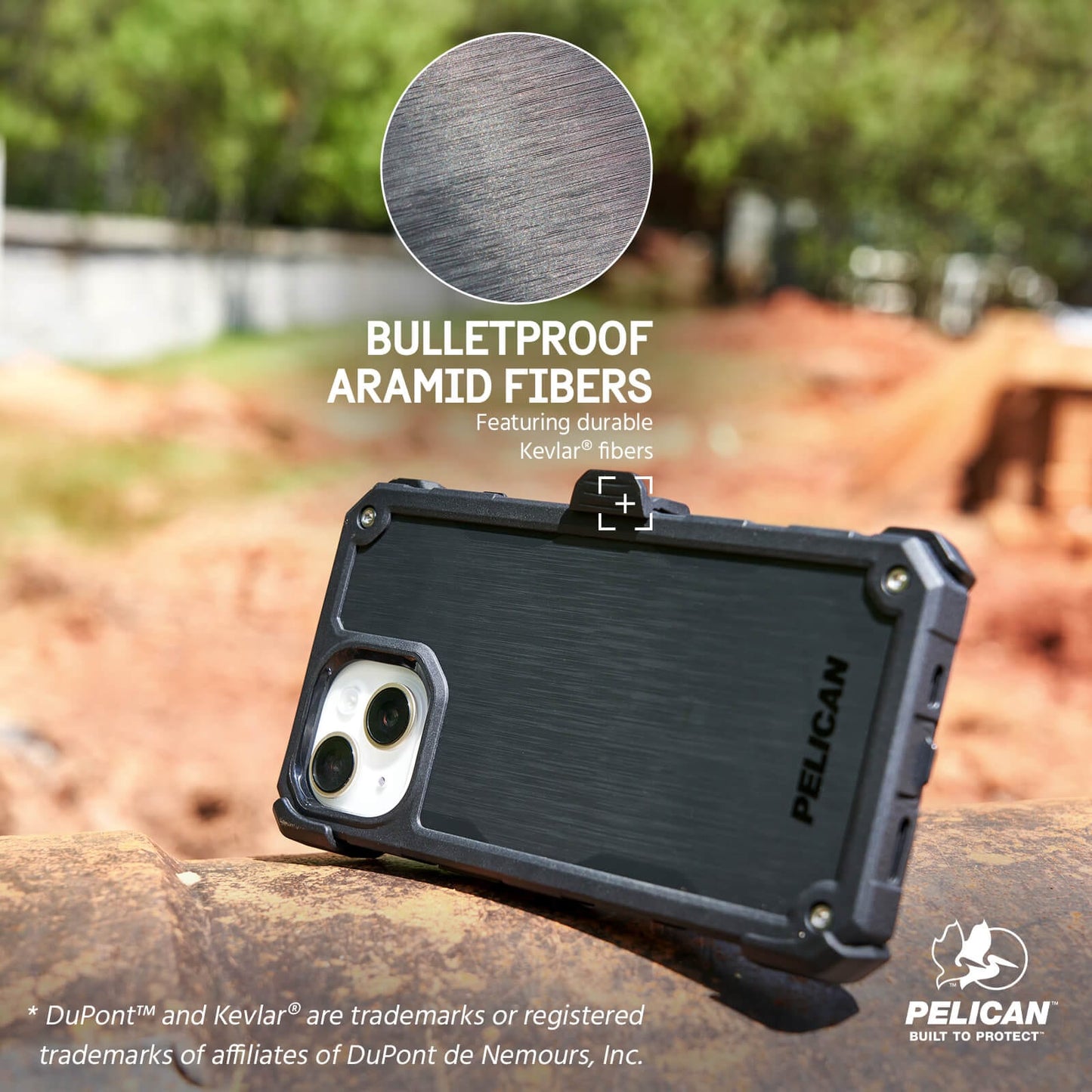Pelican Shield Brushed Aluminum MagSafe - iPhone 15
