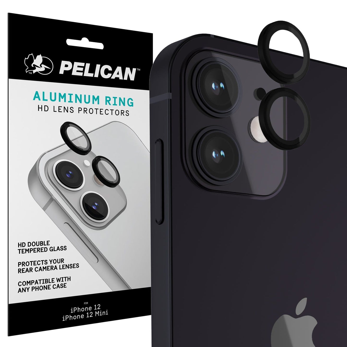 Pelican Ring Camera Lens Protector (Aluminum) - iPhone 12 / 12 mini