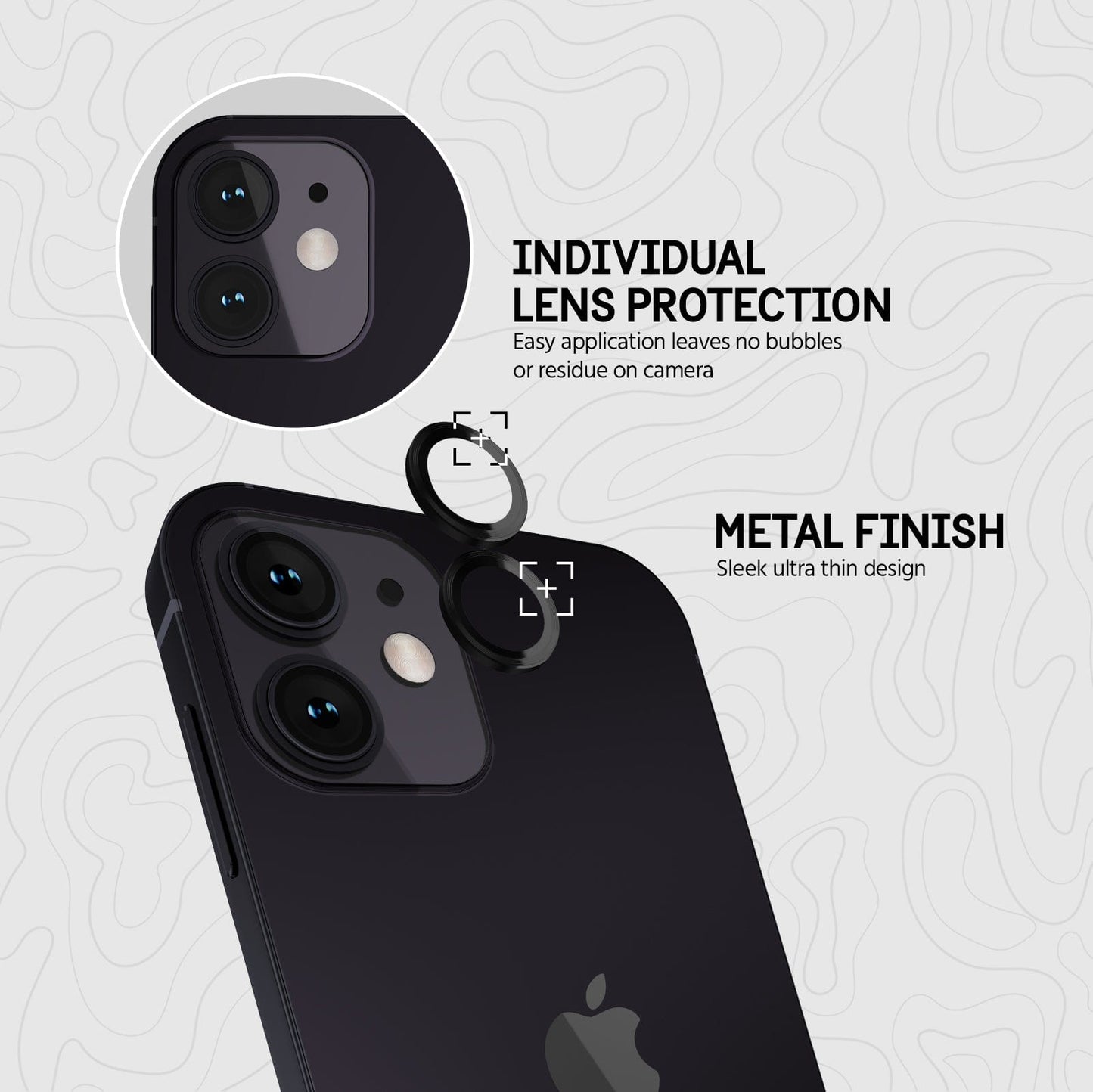 Pelican Ring Camera Lens Protector (Aluminum) - iPhone 12 / 12 mini