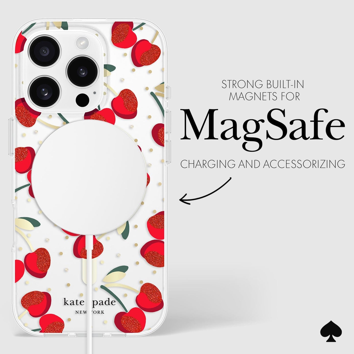 kate spade new york Cherry Dot MagSafe - iPhone 16 Pro