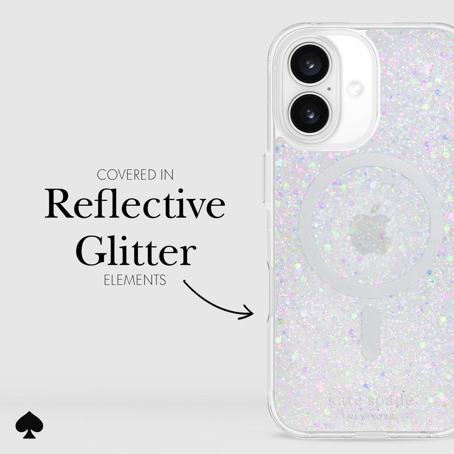 kate spade new york Chunky Glitter MagSafe - iPhone 16