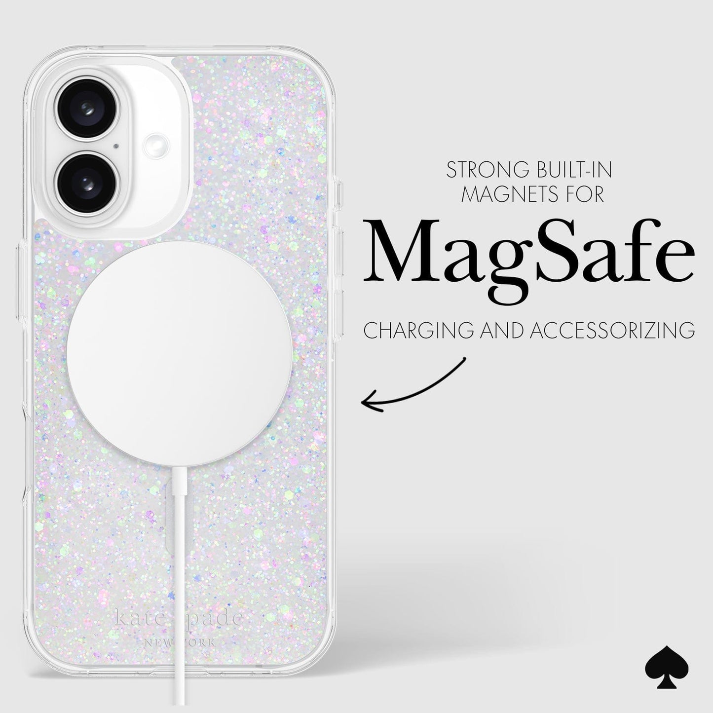 kate spade new york Chunky Glitter MagSafe - iPhone 16
