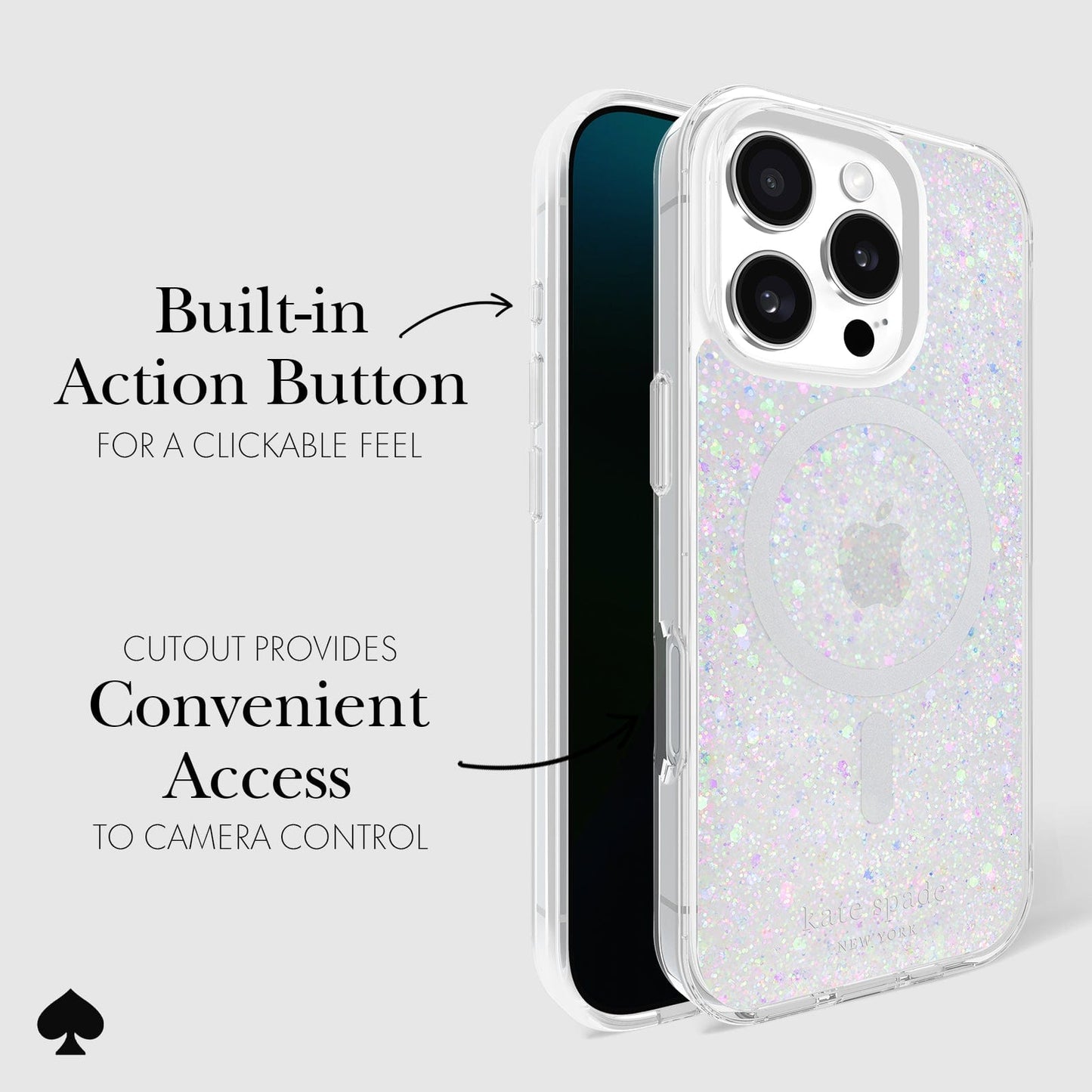 kate spade new york Chunky Glitter MagSafe - iPhone 16 Pro