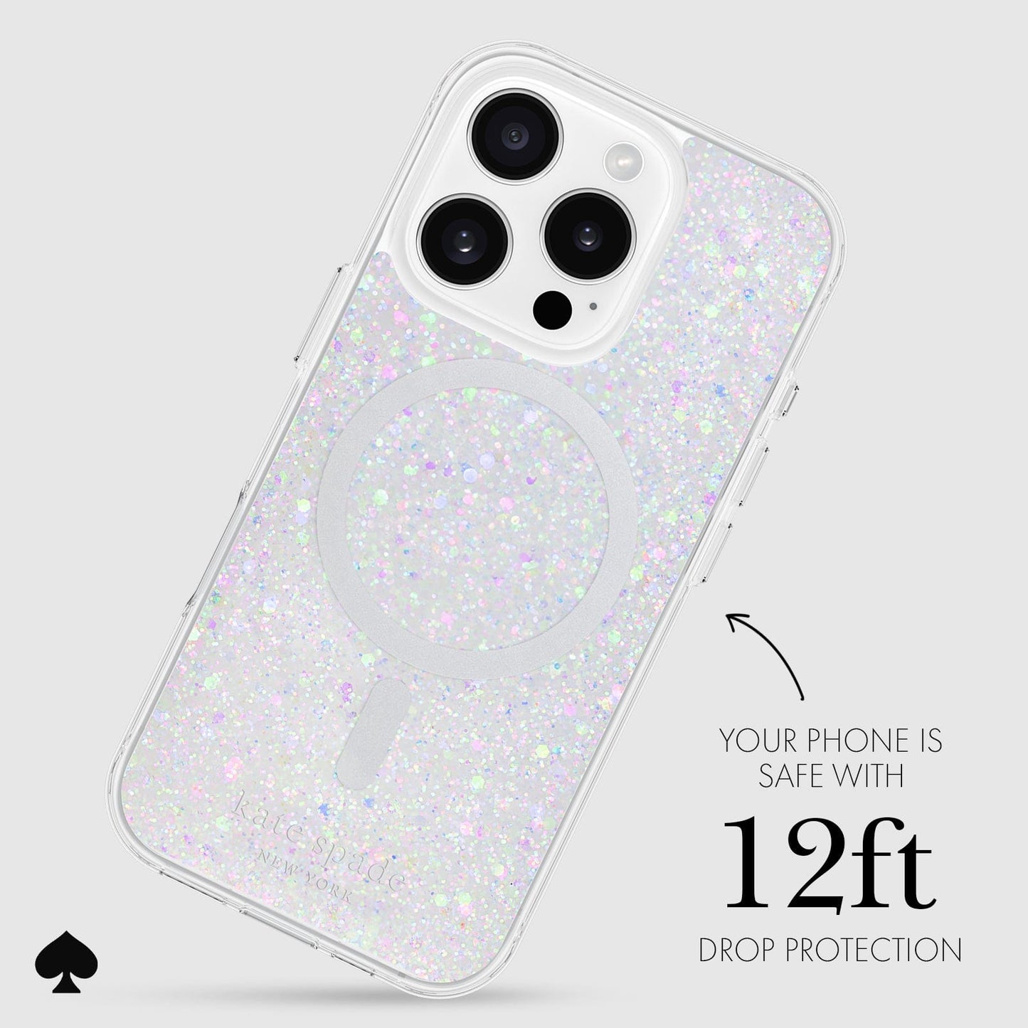 kate spade new york Chunky Glitter MagSafe - iPhone 16 Pro