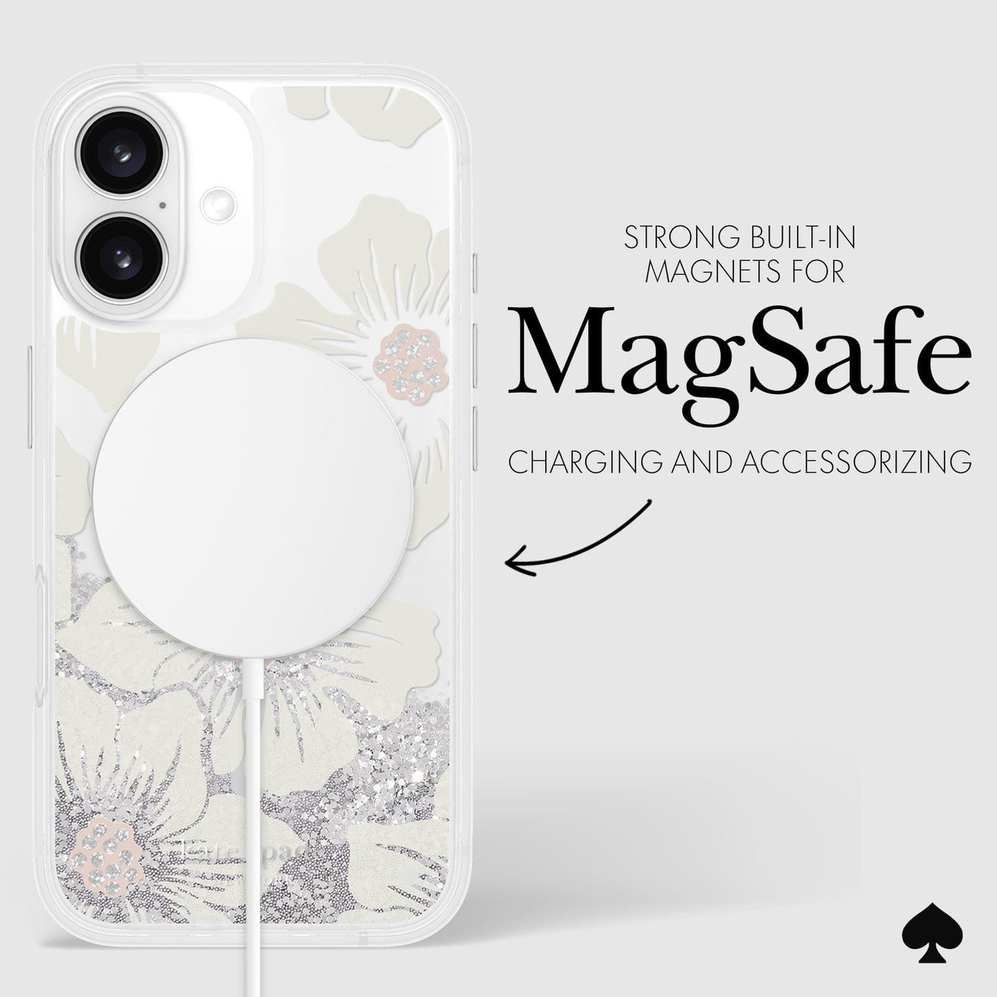 kate spade new york Liquid Glitter Hollyhock MagSafe - iPhone 16