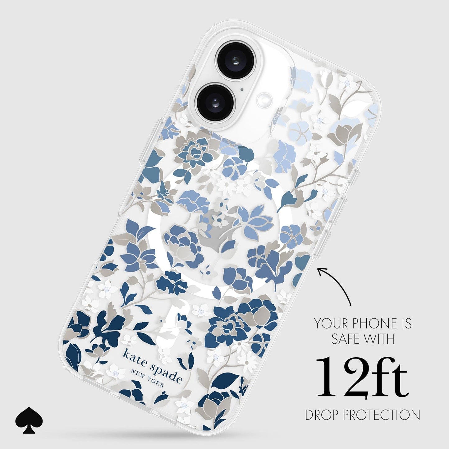 kate spade new york Flowerbed Blue MagSafe - iPhone 16