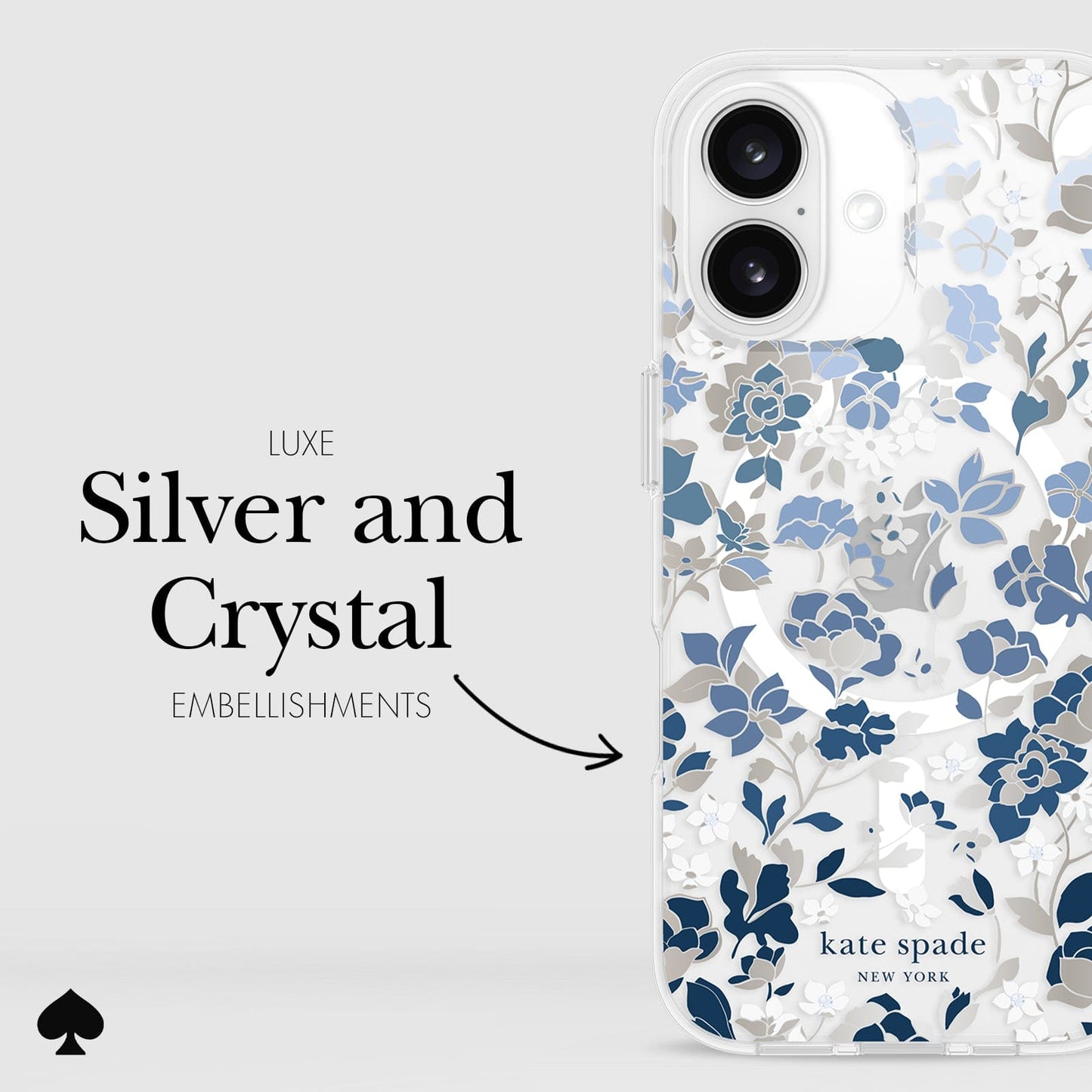 kate spade new york Flowerbed Blue MagSafe - iPhone 16