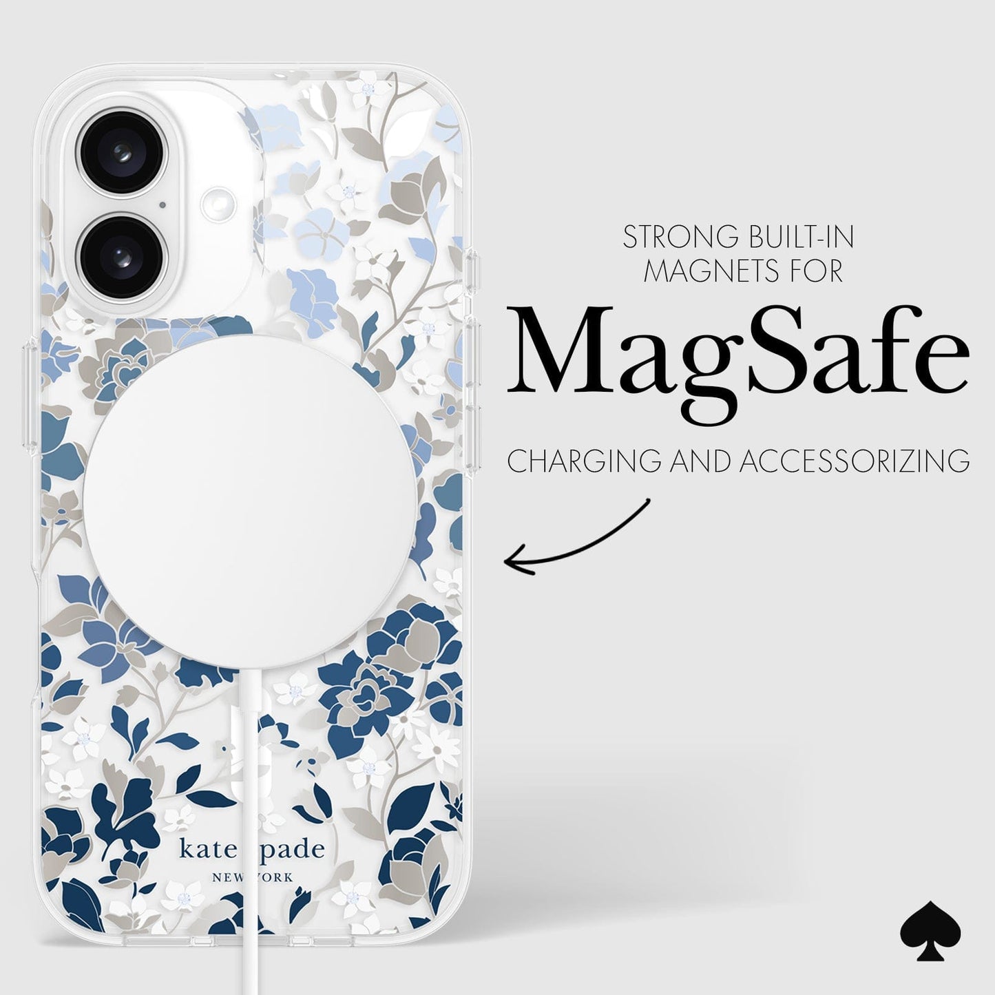 kate spade new york Flowerbed Blue MagSafe - iPhone 16