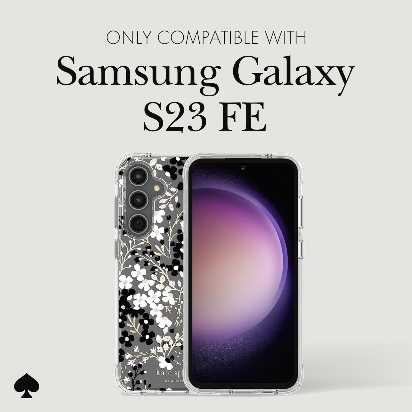 kate spade new york Multi Floral Black and White - Galaxy S23 FE