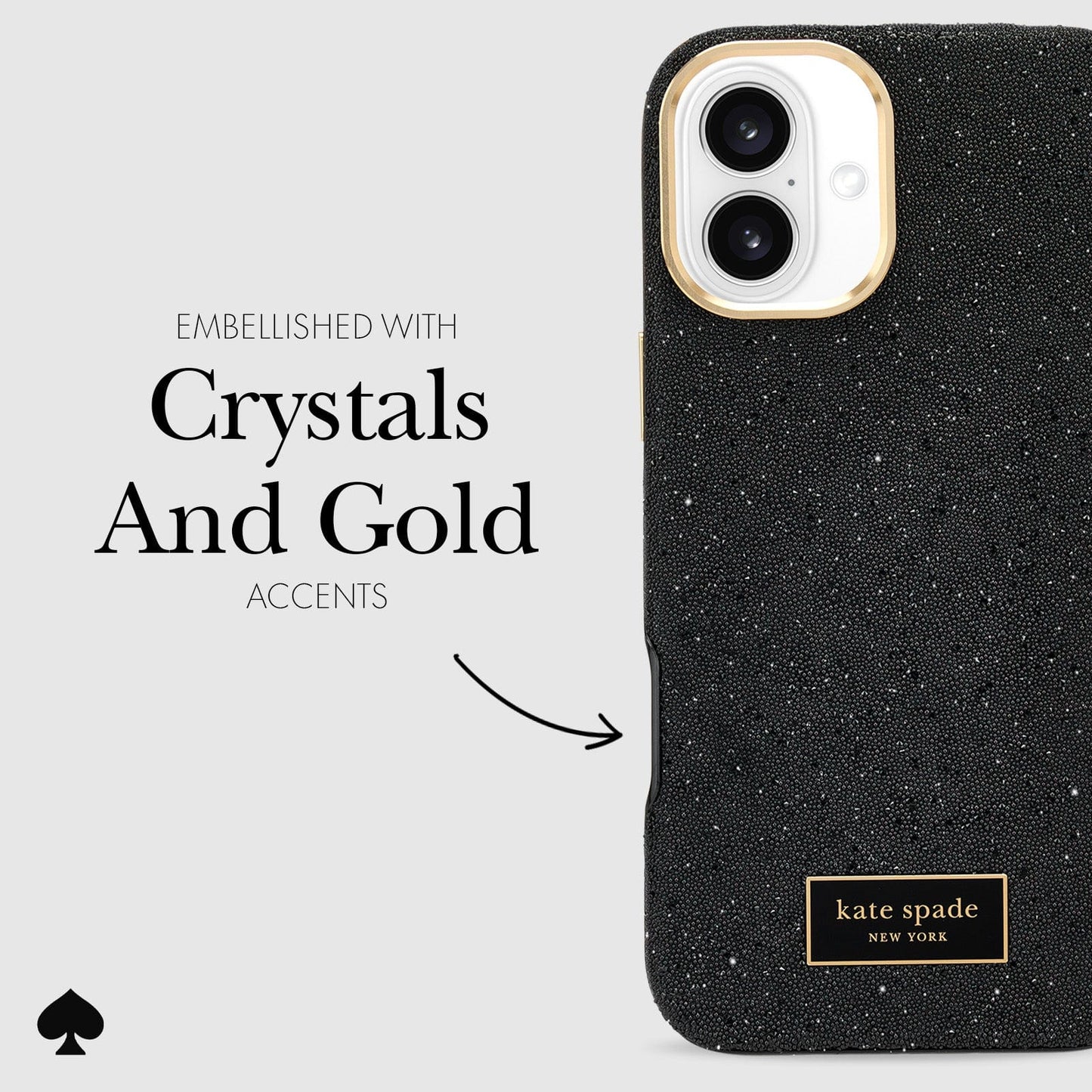 kate spade new york Crystal Pavé MagSafe - iPhone 16 Plus