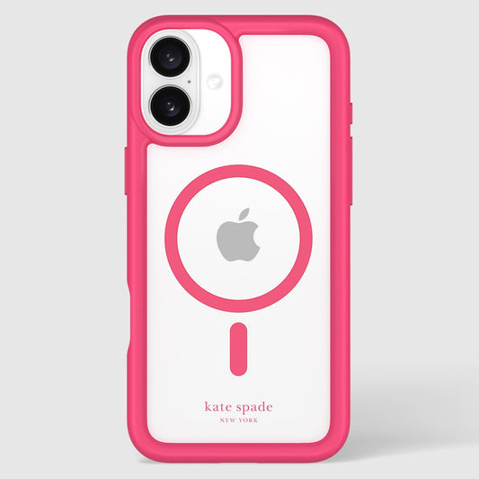 kate spade new york Ultra Protective Pom Pom Pink MagSafe - iPhone 16 Plus