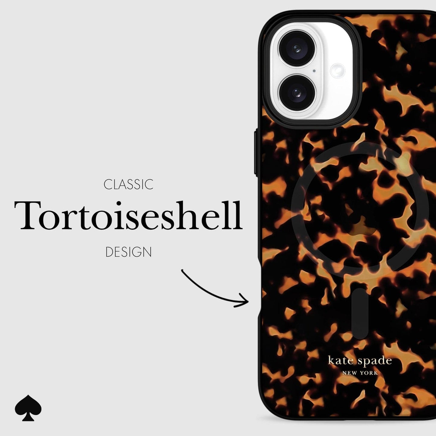 kate spade new york Tortoiseshell MagSafe - iPhone 16 Plus