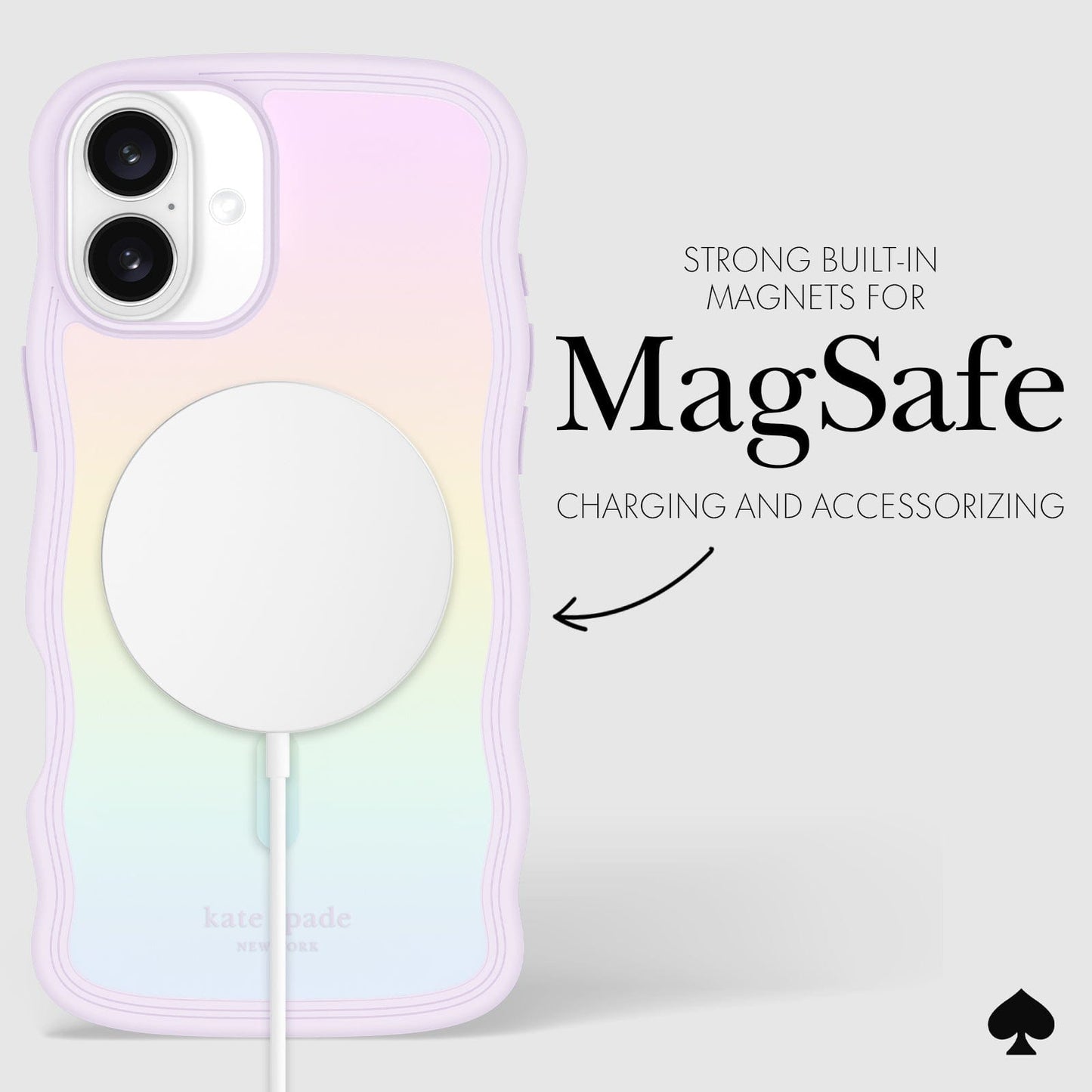 kate spade new york Wavy Opal Iridescent MagSafe - iPhone 16 Plus