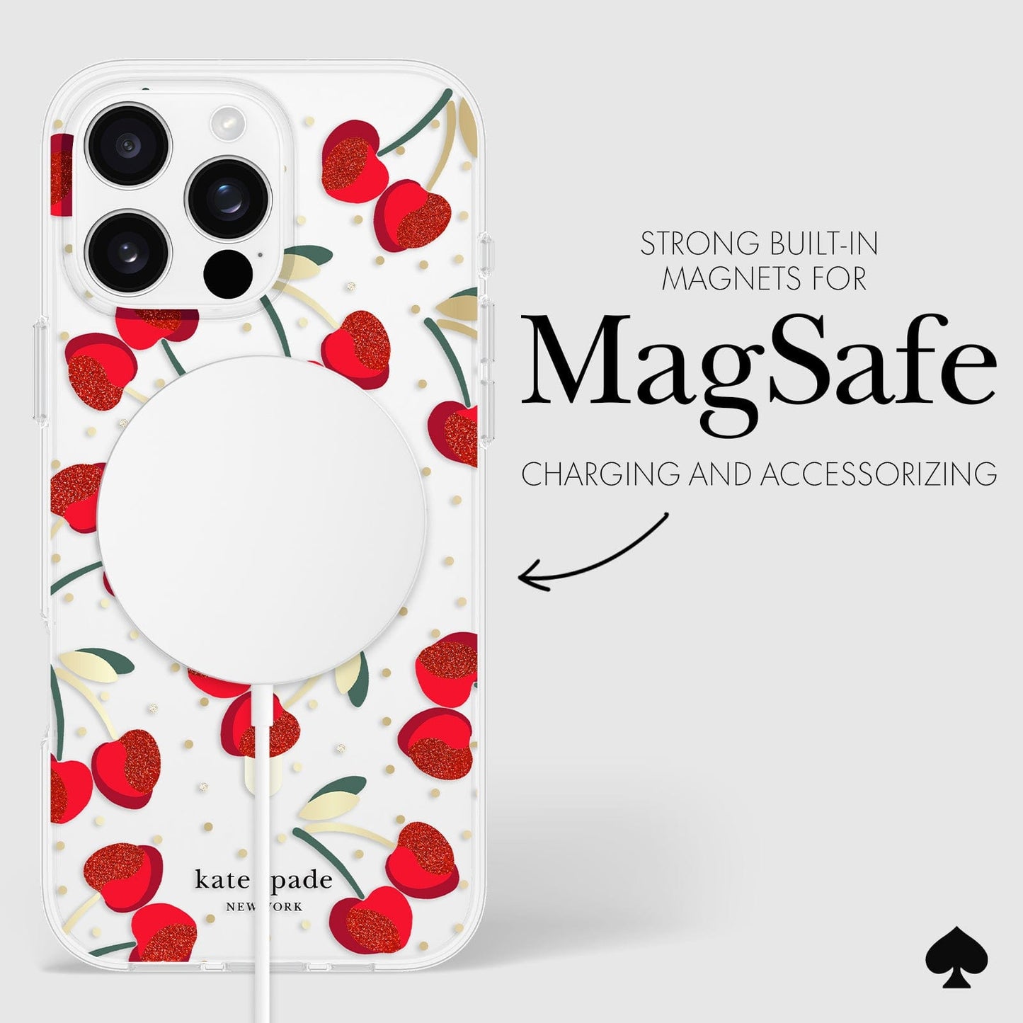 kate spade new york Cherry Dot MagSafe - iPhone 16 Pro Max