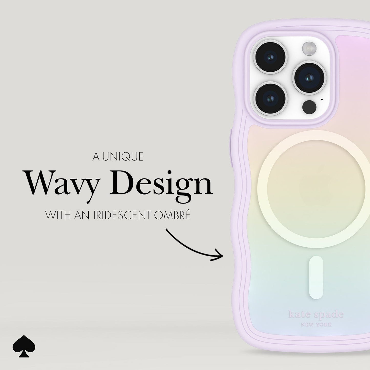 kate spade new york Wavy Opal Iridescent MagSafe - iPhone 15 Pro