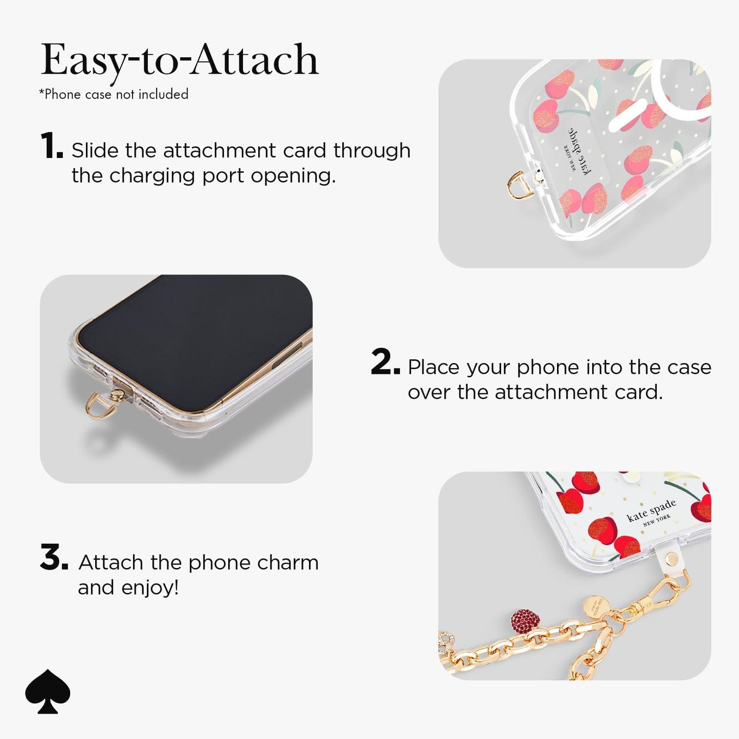 kate spade new york Favorite Things Phone Charm