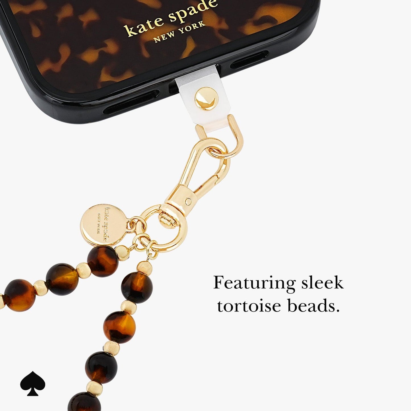 kate spade new york Tortoise Phone Charm