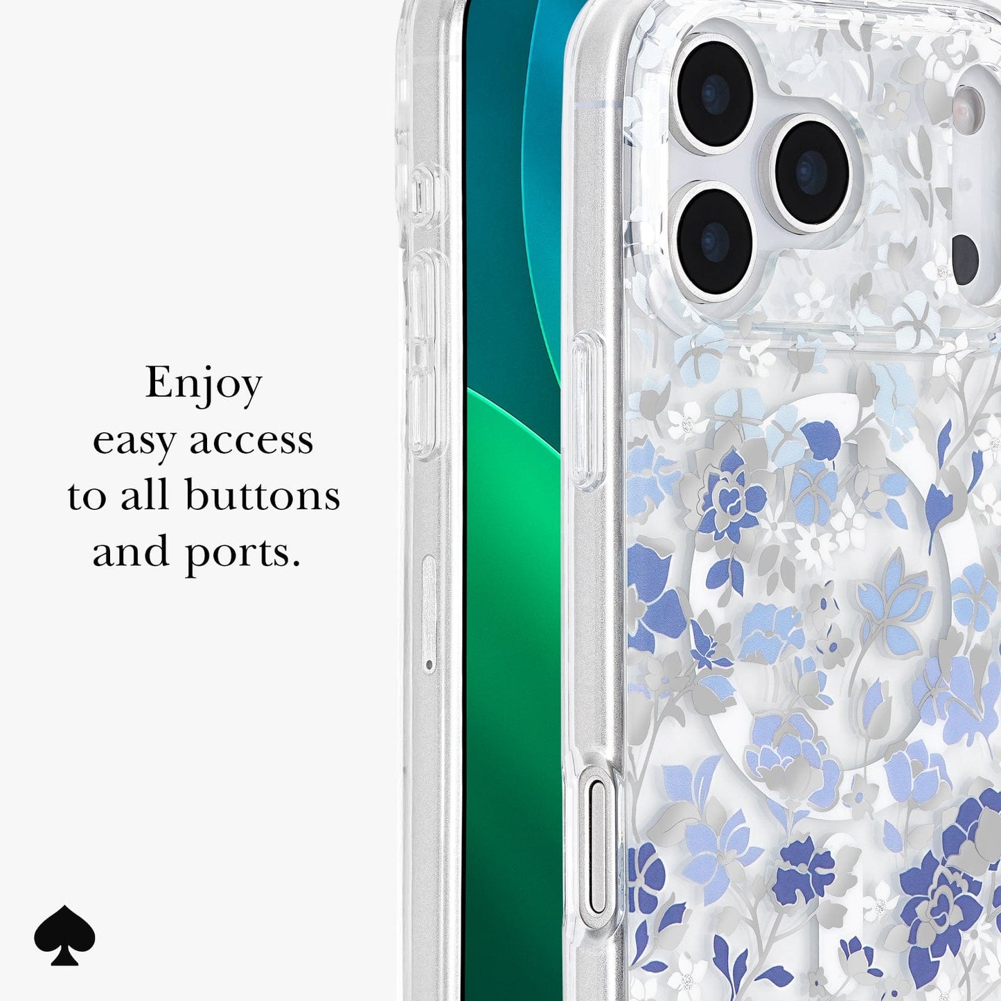 kate spade new york Flowerbed Blue MagSafe - iPhone 17 Pro Max