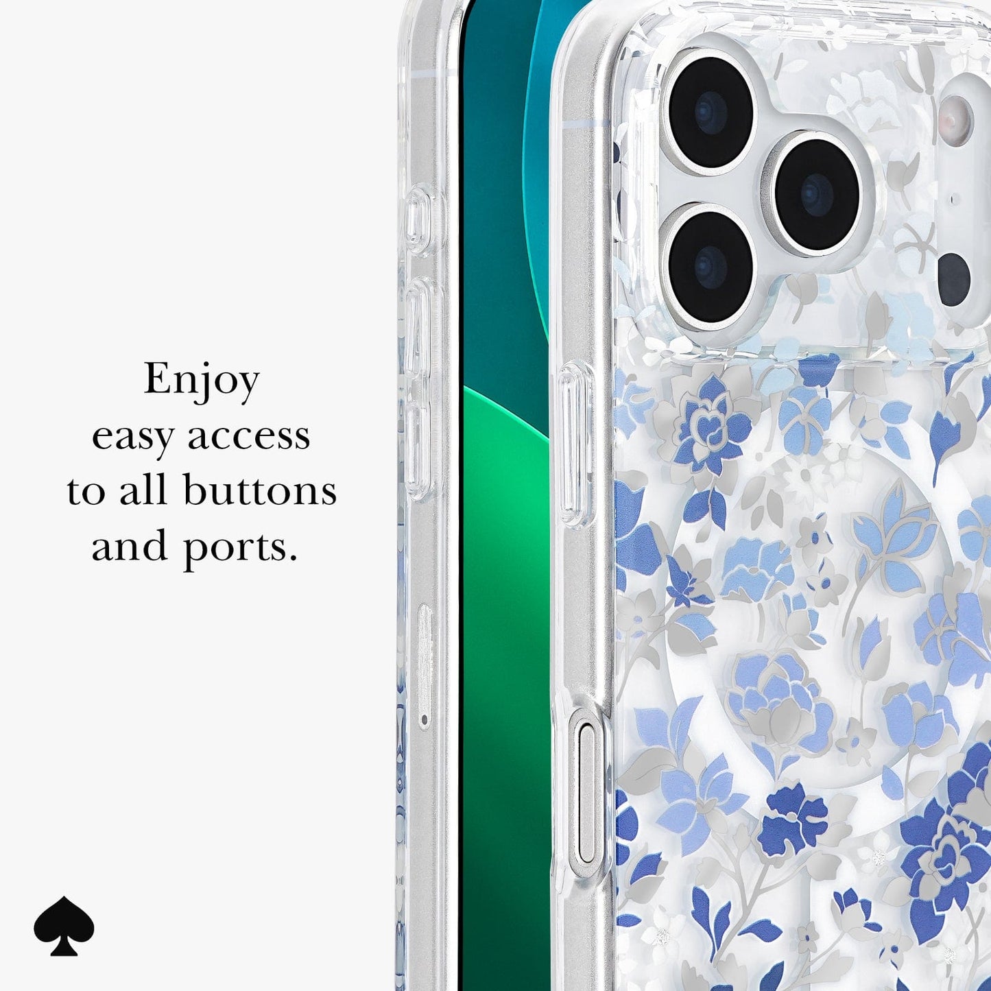 kate spade new york Flowerbed Blue MagSafe - iPhone 17 Pro