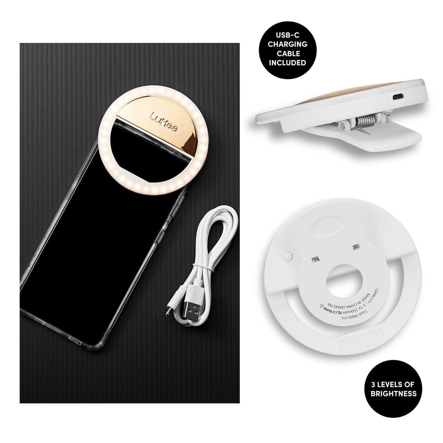 Clip Light (Gold) - Ring Light