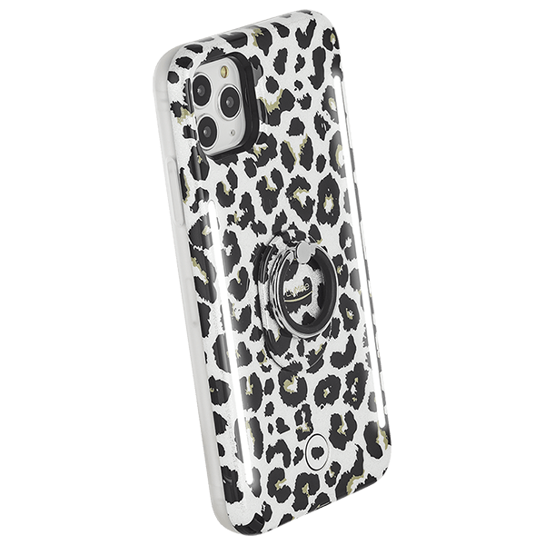 LuMee Leopard Glitter Ring - Phone Grip