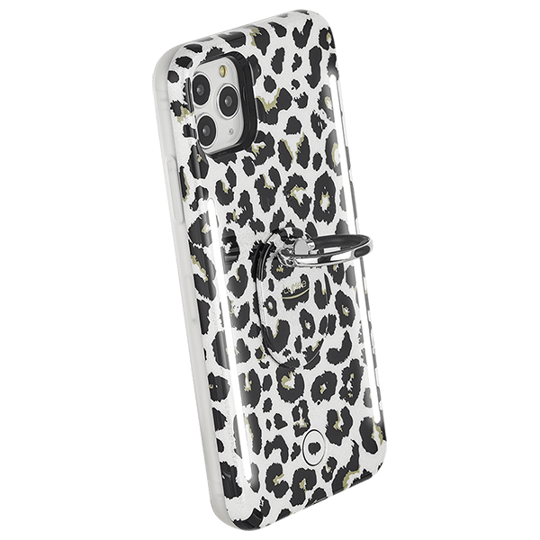 LuMee Leopard Glitter Ring - Phone Grip