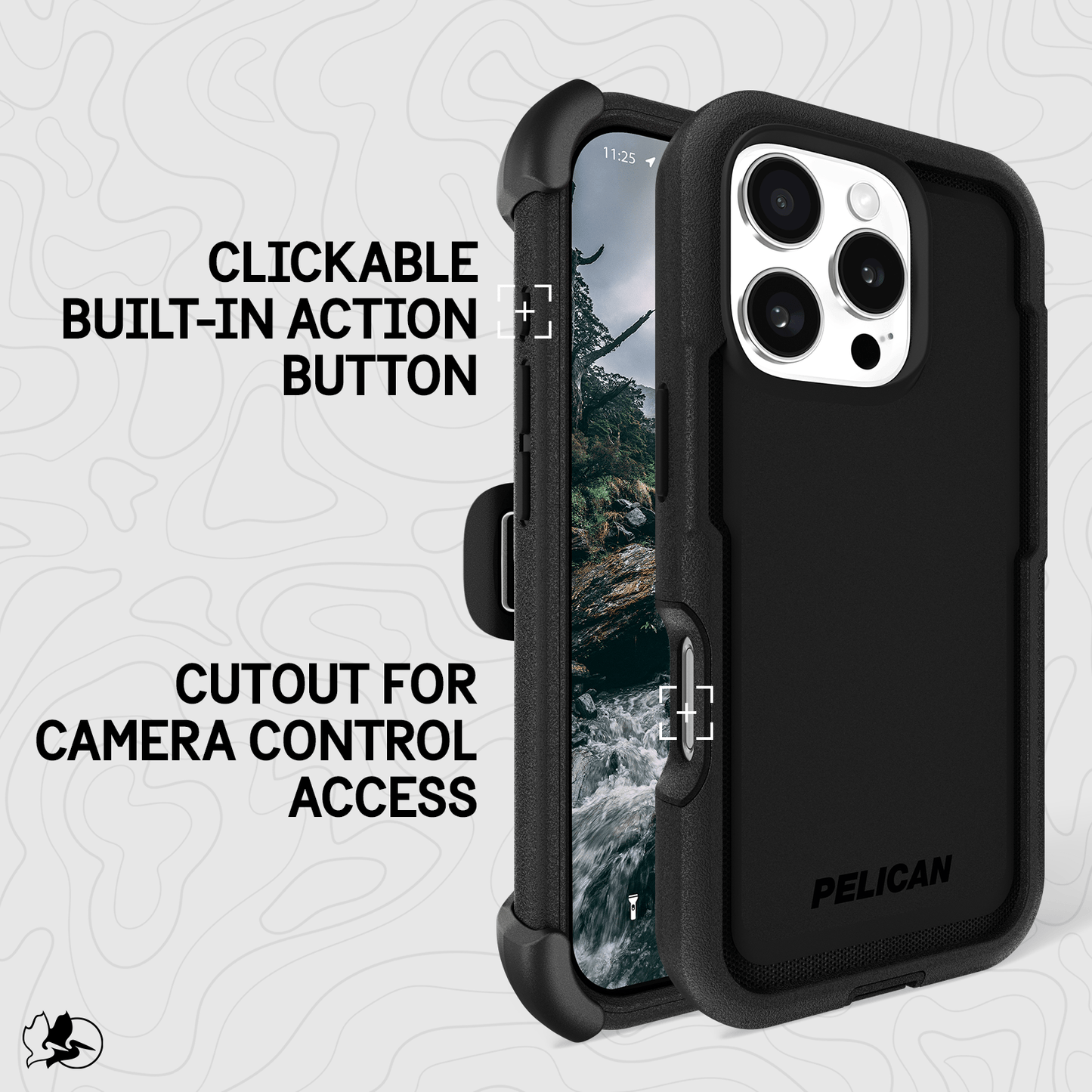 Pelican Voyager Black MagSafe - iPhone 16 Pro