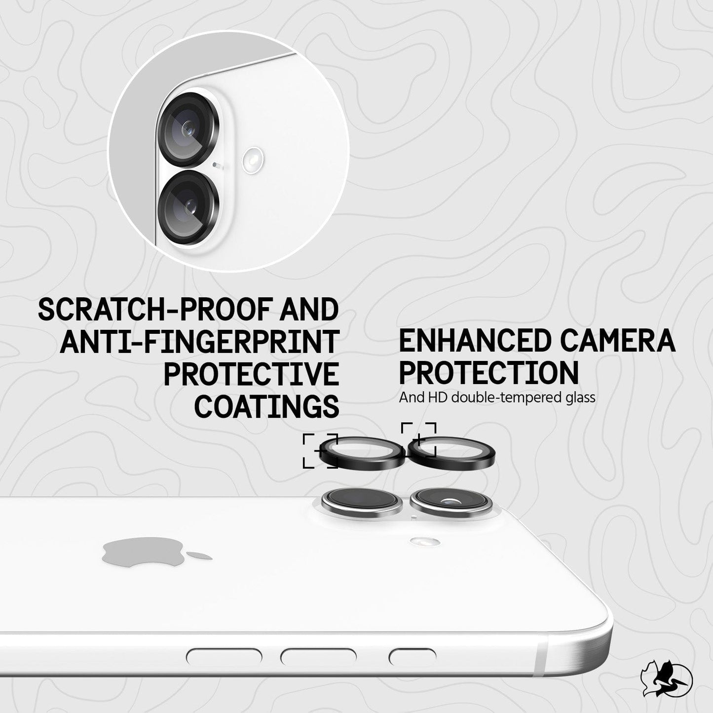 Pelican Aluminum Ring Camera Lens Protector - iPhone 16 / 16 Plus