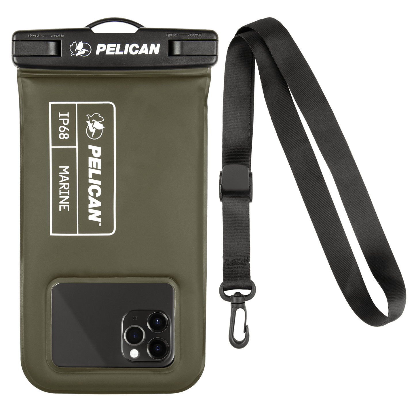 Pelican Marine Waterproof Floating Pouch (Olive Green) - Phone Pouch