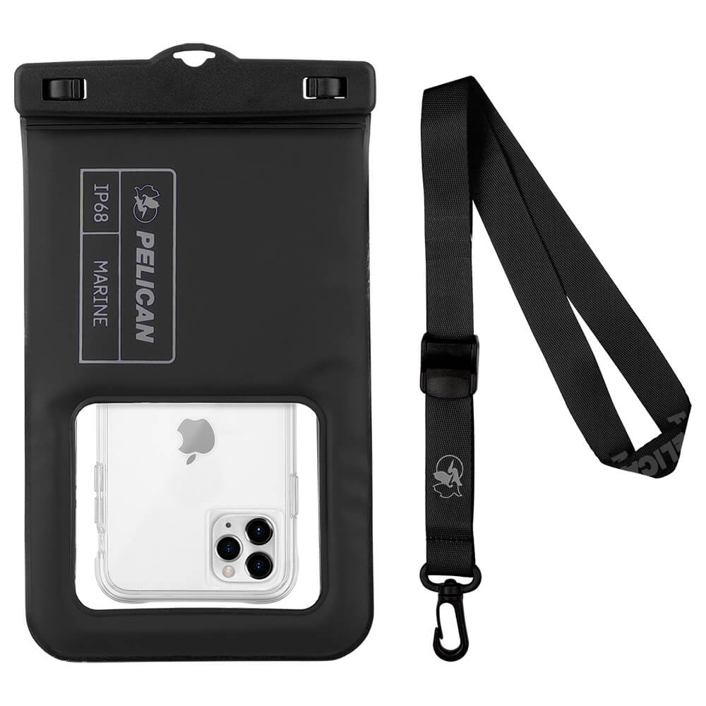 Pelican Marine Waterproof Floating Pouch XL (Stealth Black) - Phone Pouch