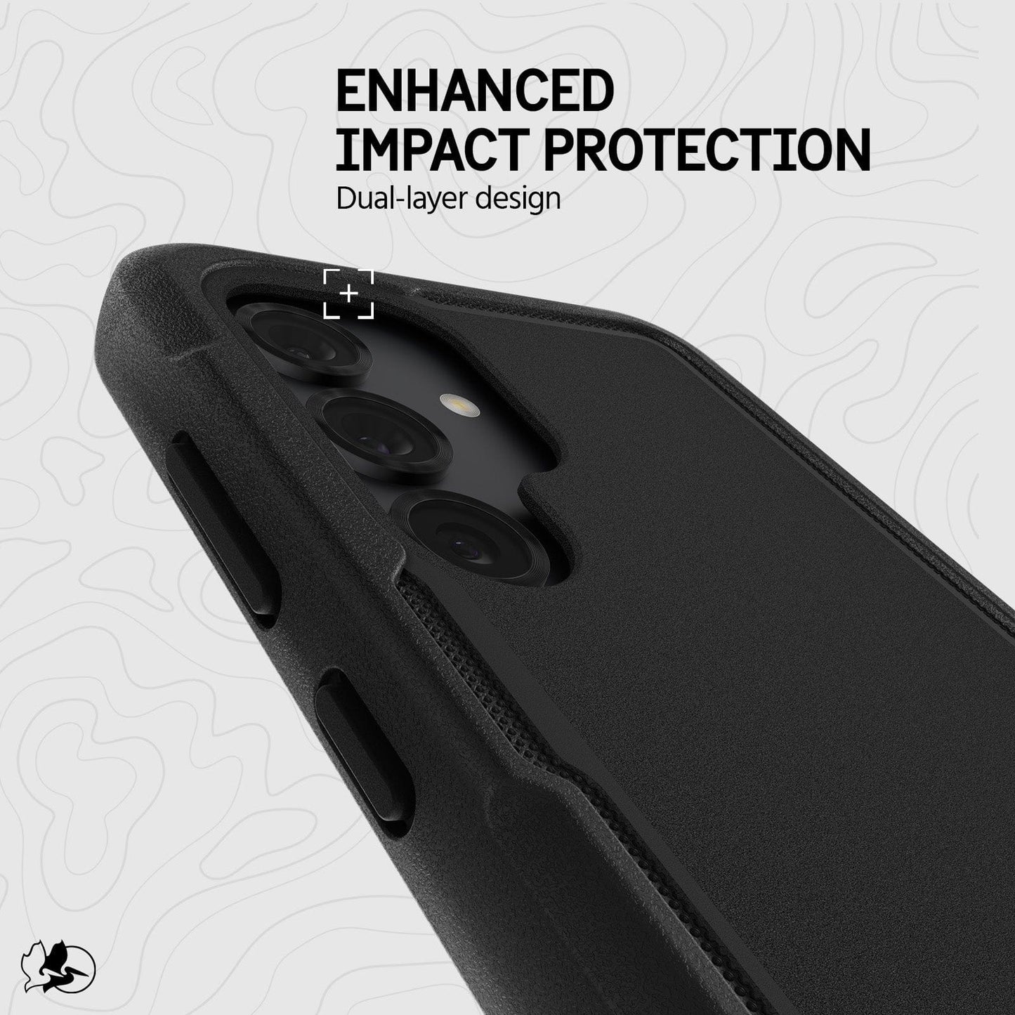 Pelican Voyager (Black) with Magnet - Galaxy S25 Ultra