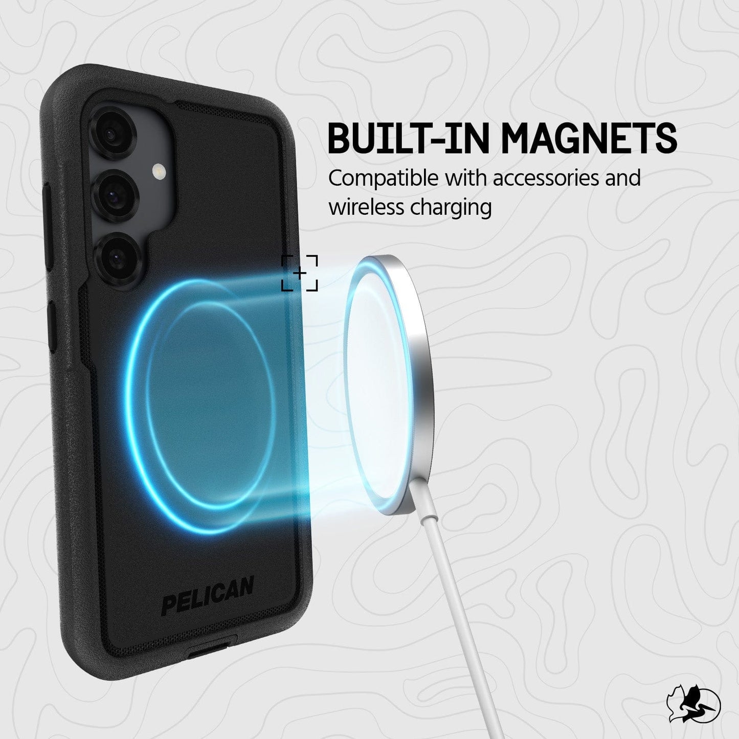Pelican Voyager (Black) with Magnet - Galaxy S25 Ultra