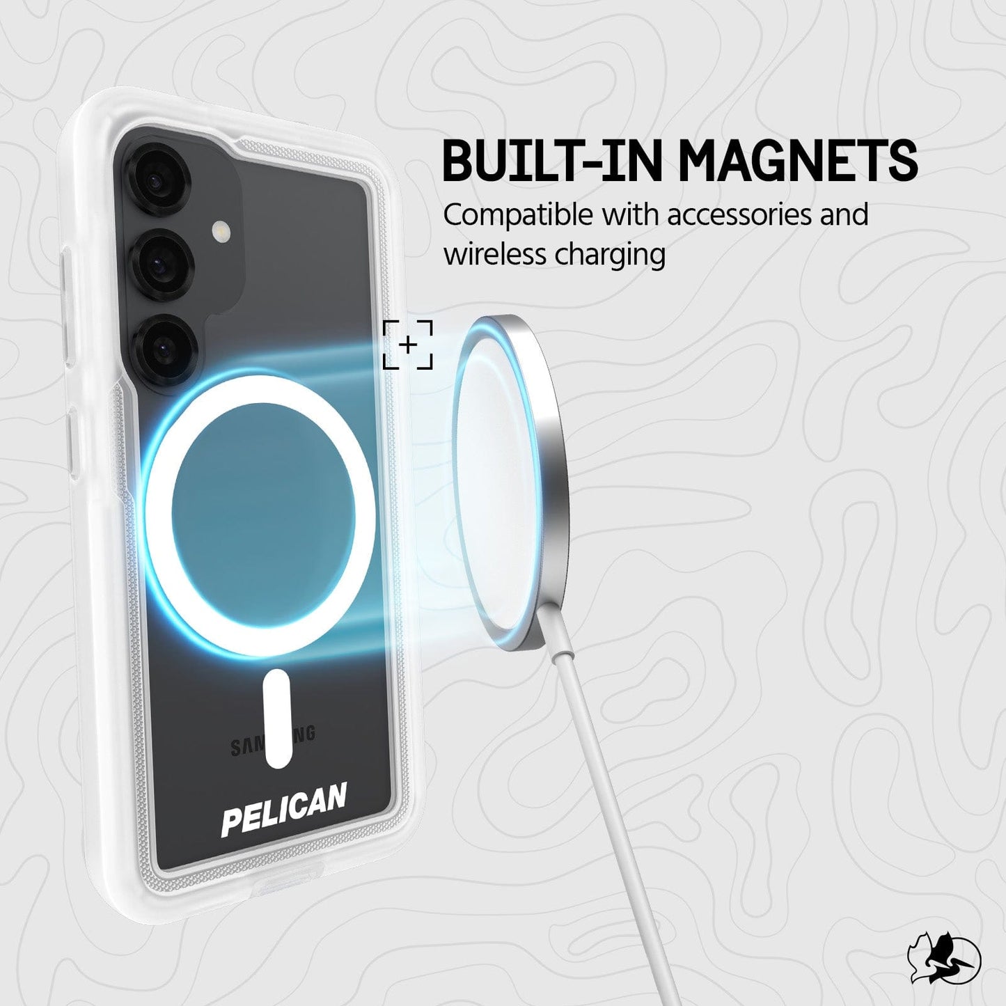 Pelican Voyager (Clear) with Magnet - Galaxy S25