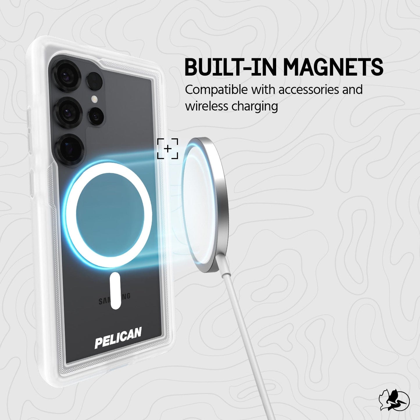 Pelican Voyager (Clear) with Magnet - Galaxy S25 Ultra