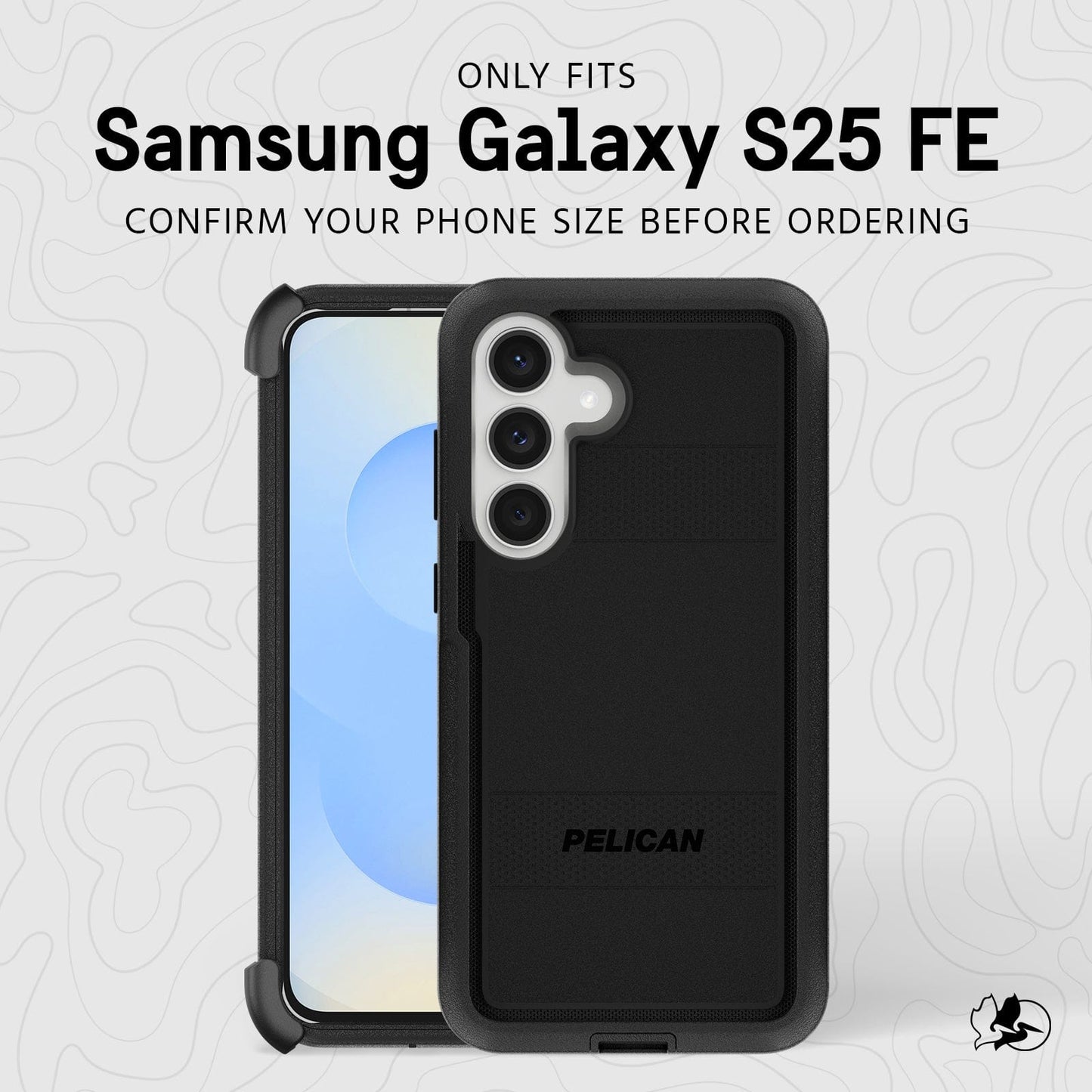 Pelican Voyager (Black) with Magnet - Galaxy S25 FE