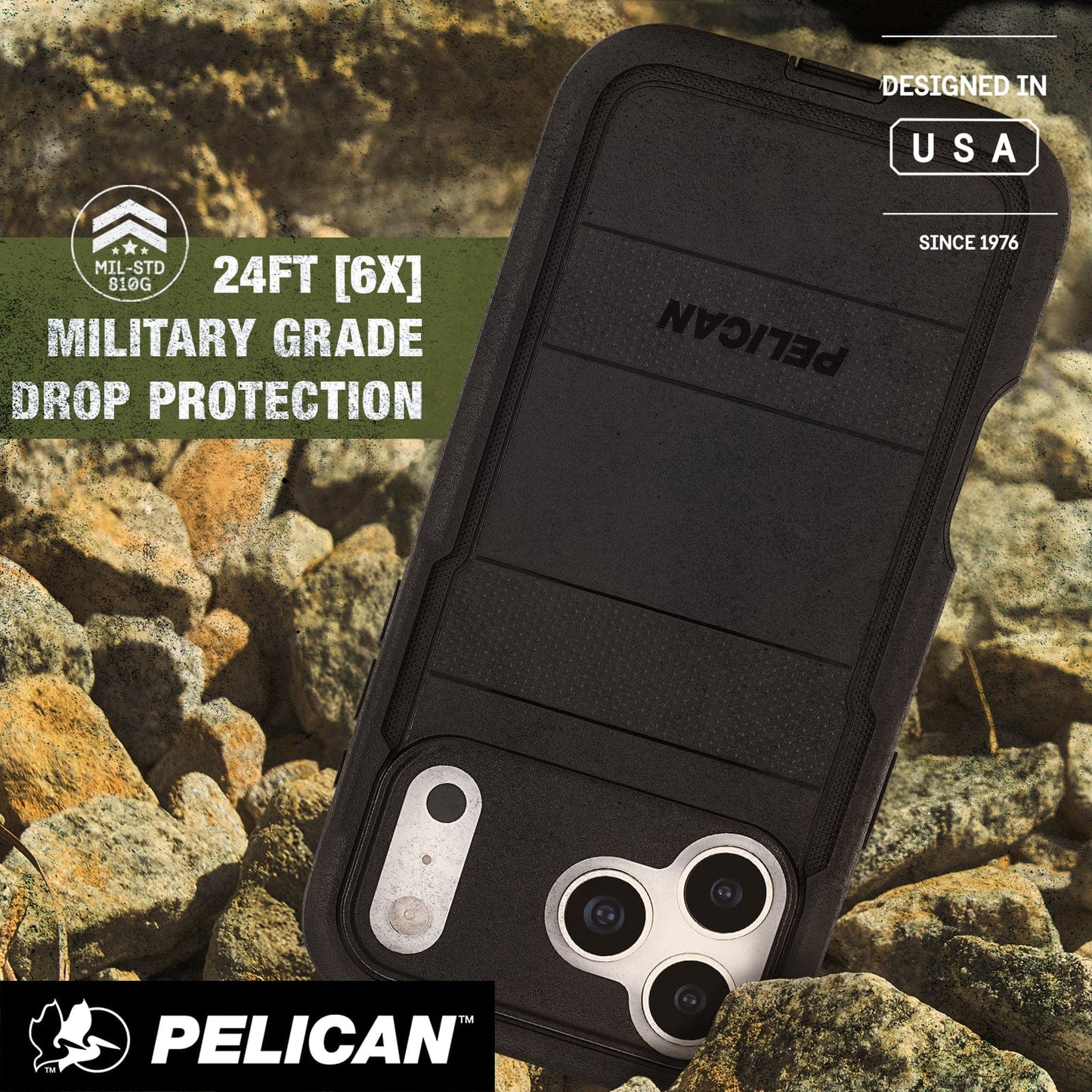 Pelican Voyager Black MagSafe - iPhone 17 Pro Max